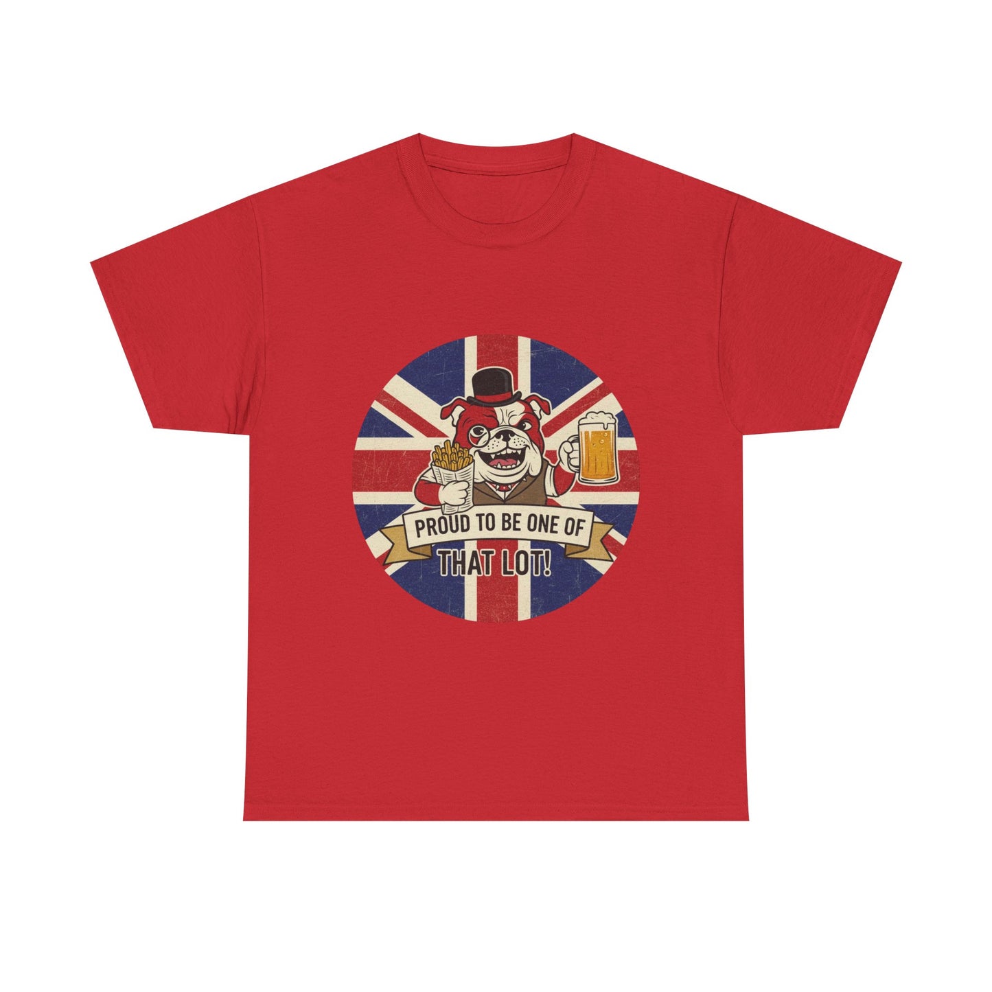 British  bulldog patriot satire cool design Unisex Heavy Cotton Tee shirt all sizes