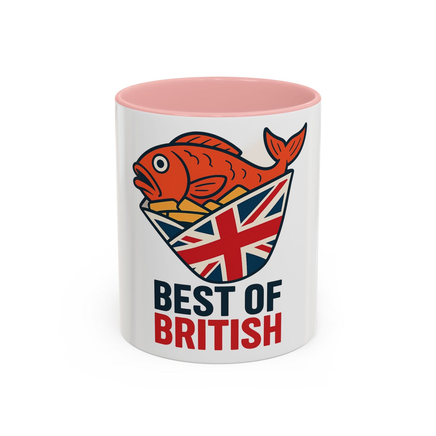 Best of British fish & chips Accent Coffee Mug - Fun Gift for Tea Lovers, Unique Kitchen Decor, Ideal for British Holidays, Collectible Coffee [...]