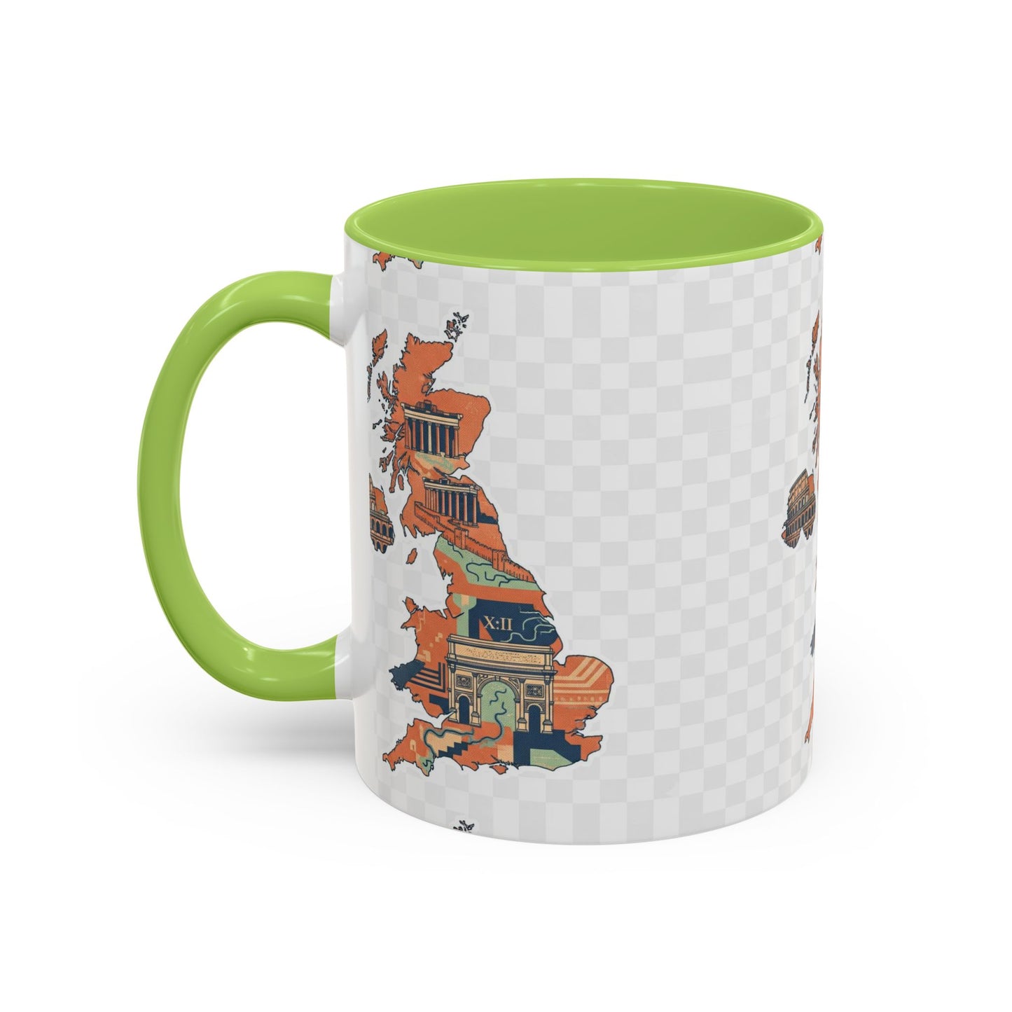 British Landmarks Accent Coffee Mug | Travel Gift, Home Decor, Coffee Lover, Souvenir, Unique Design