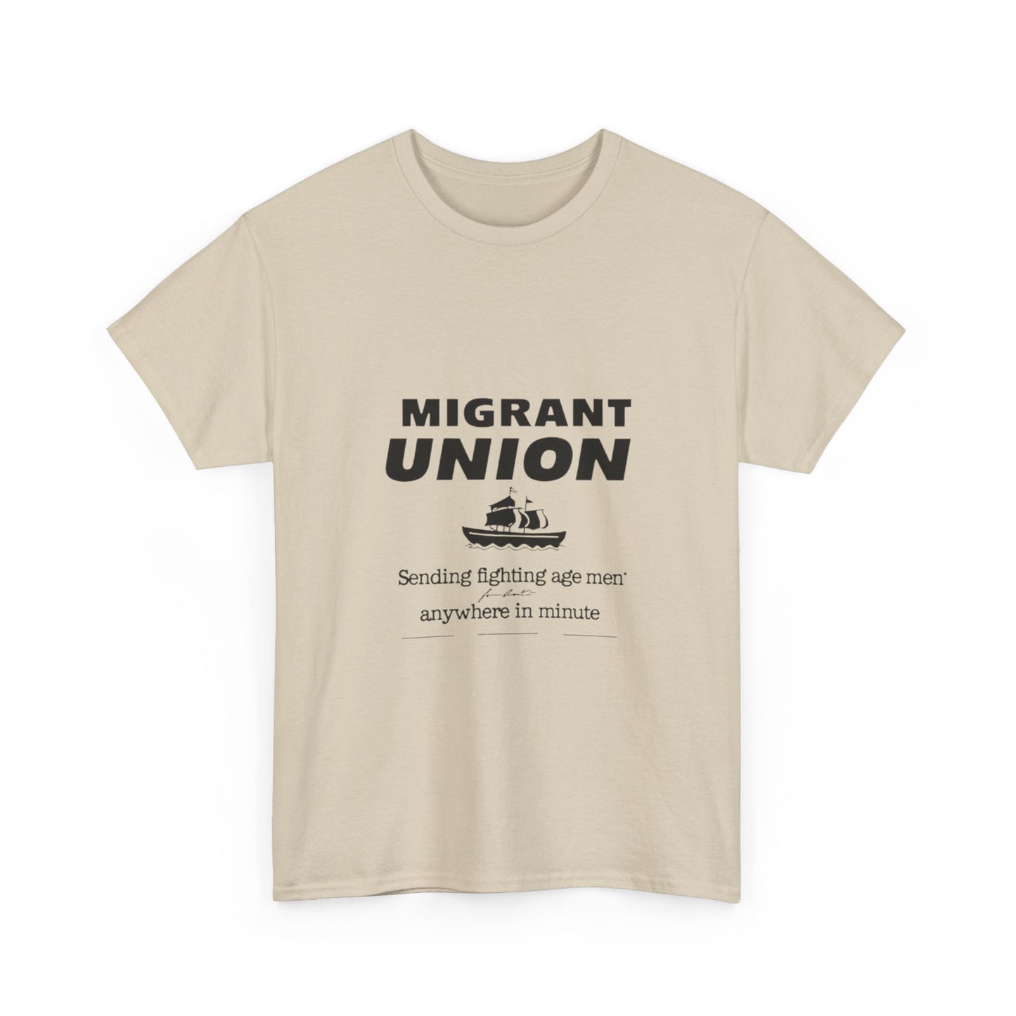 Migrant Union Graphic Tee - Casual Wear, Fundraising Events, Advocacy Apparel, Unisex Streetwear, Everyday Comfort