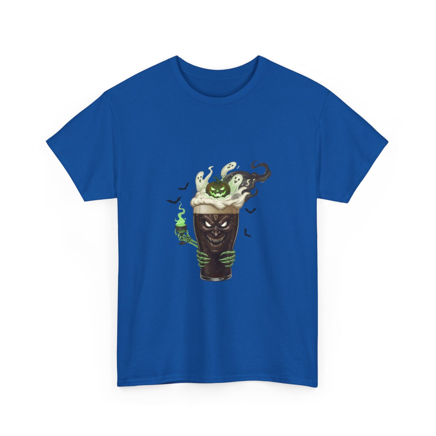 Guiness halloween Artistic Unisex Tee featuring Eco-Themed Design, Perfect for Casual Wear, Gift for Nature Lovers, Eco-Conscious Apparel, Earth Day