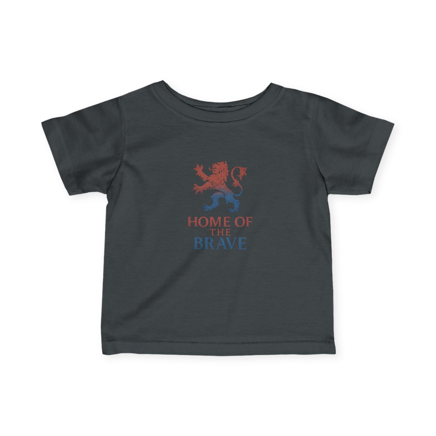 Patriotic Infant Tee - Home of the Brave, Baby Shirt, Toddler T-Shirt, Kids Pride Apparel, 4th of July Outfit, Gift for New Parents