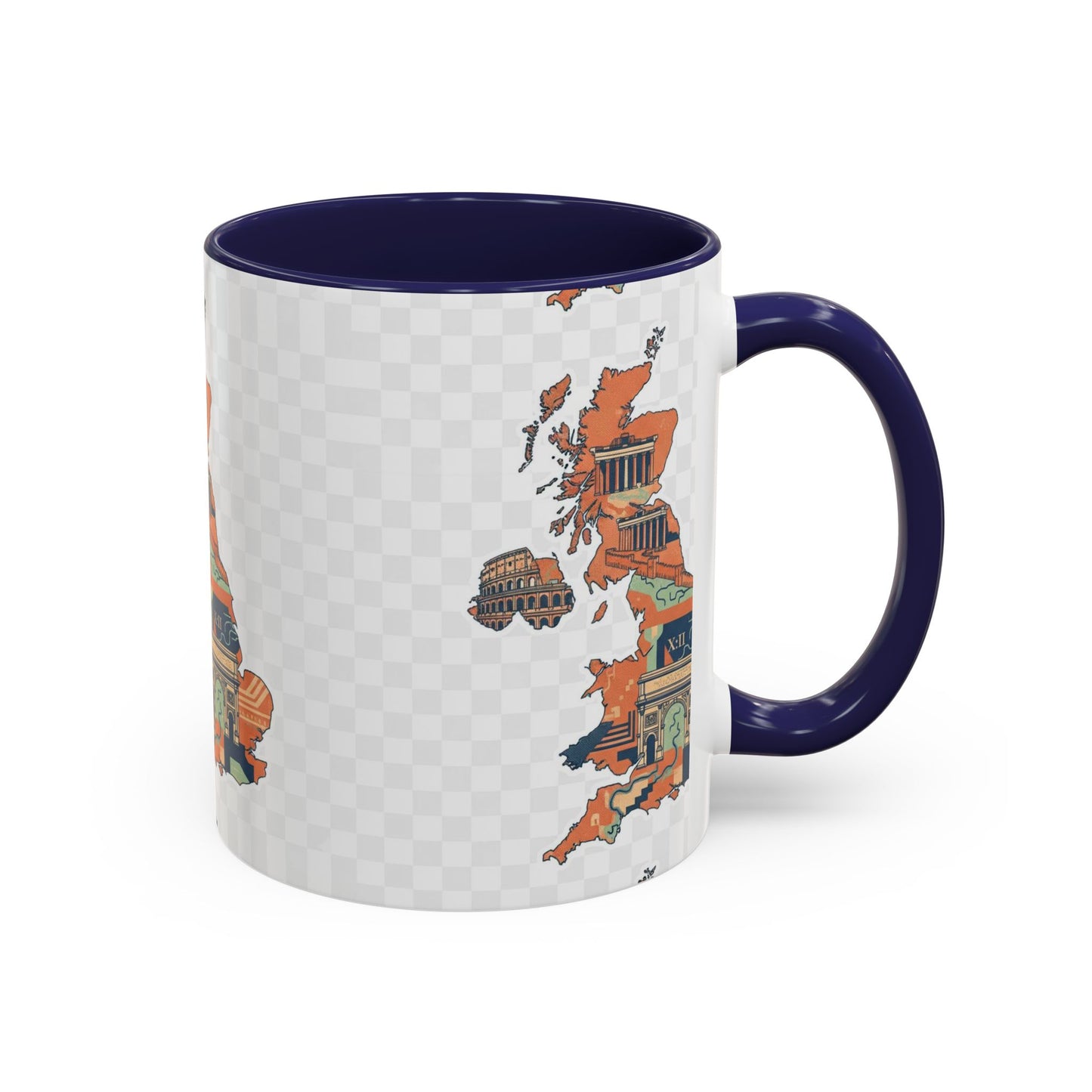 British Landmarks Accent Coffee Mug | Travel Gift, Home Decor, Coffee Lover, Souvenir, Unique Design
