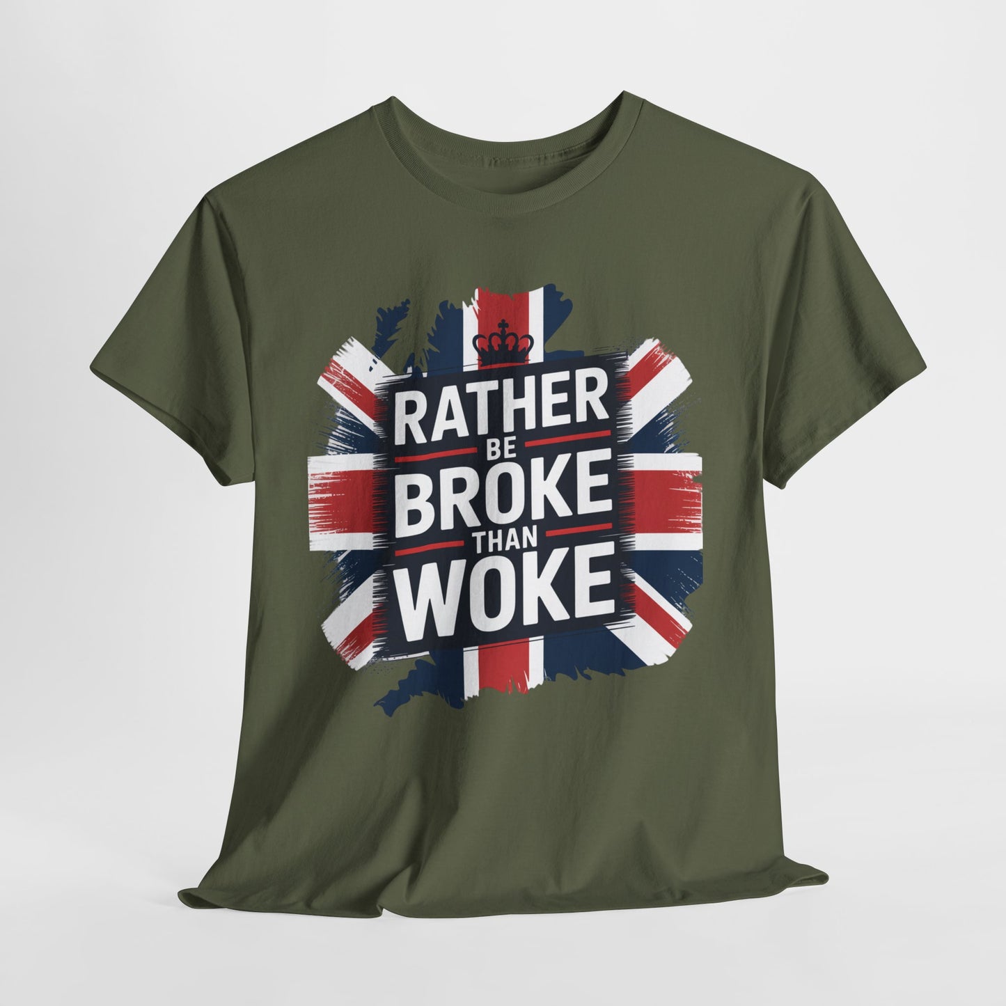 Broke vs. Woke Unisex Heavy Cotton Tee