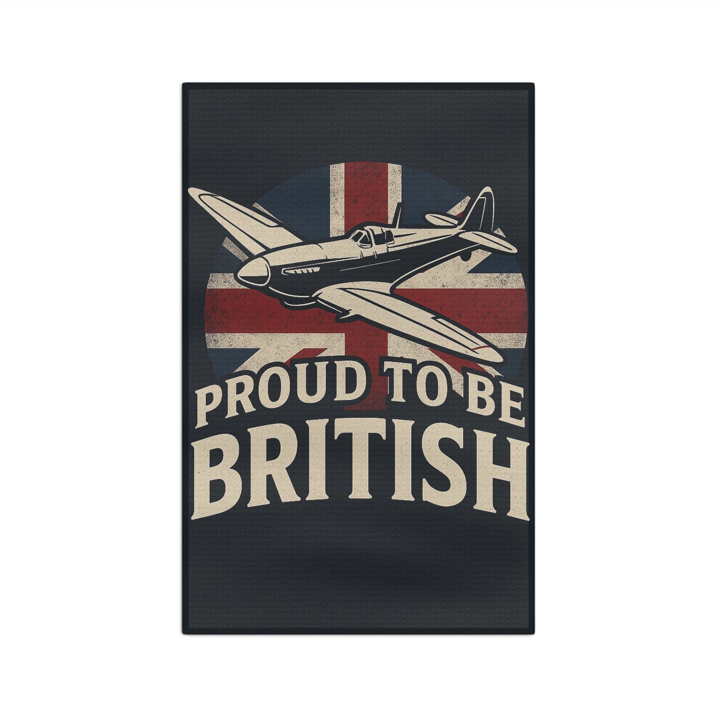 Proud to be british spitfire Microfiber Tea Towel