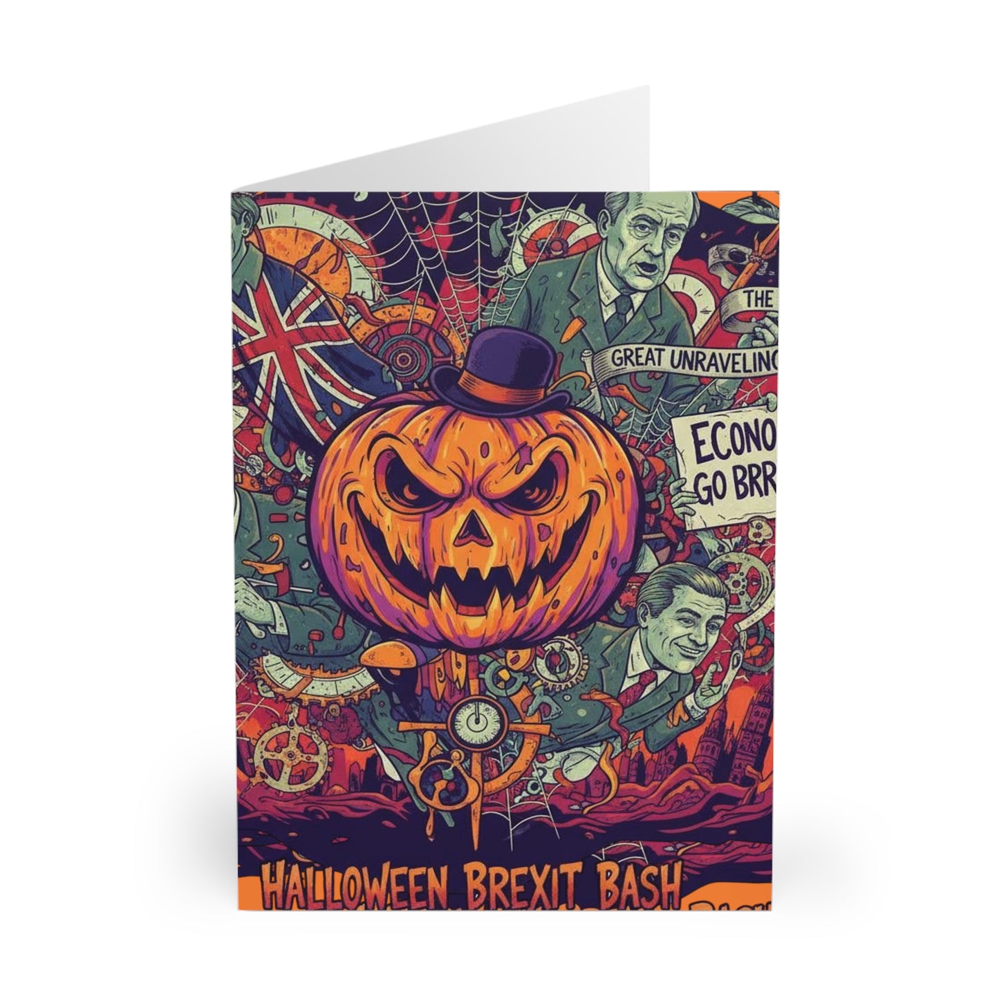 Halloween British satire patriot cards -  Greeting Cards, Spooky Cards for Halloween, Fun Cards for Parties, Unique Cards for Friends, Halloween Decor