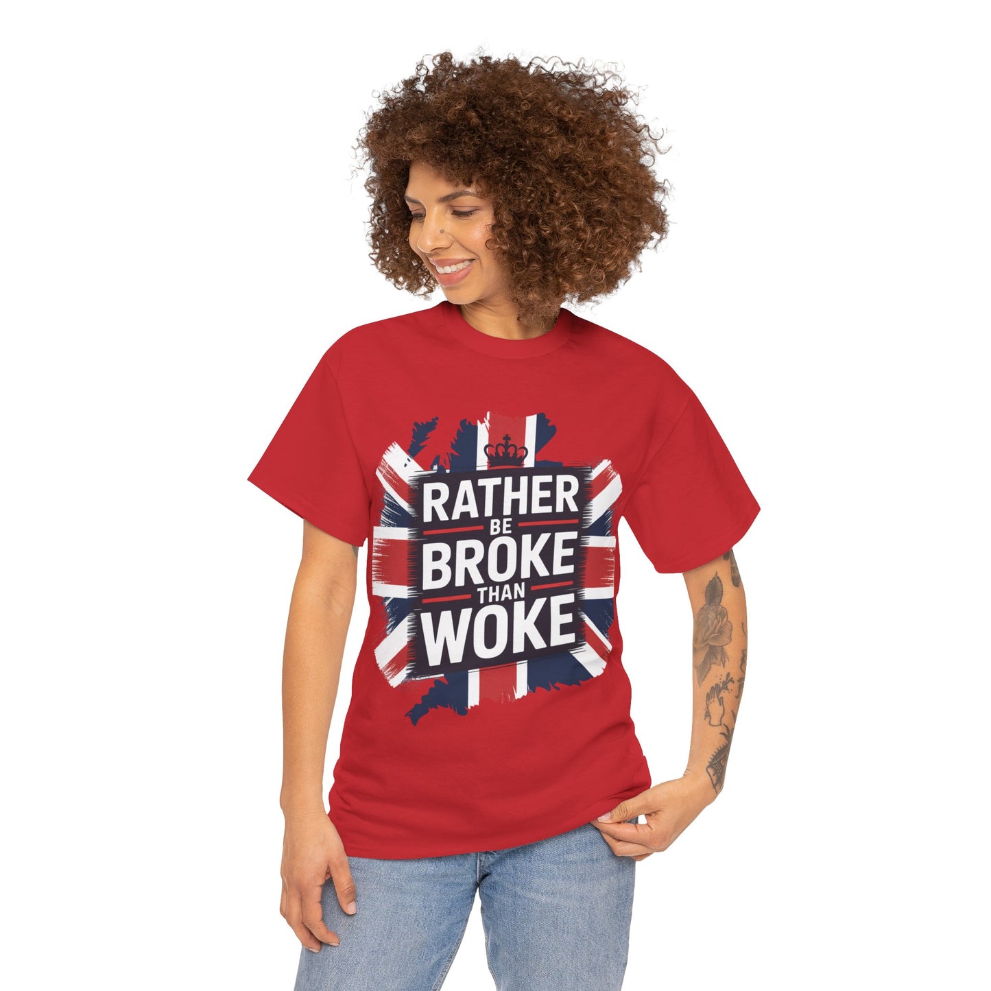Broke vs. Woke Unisex Heavy Cotton Tee