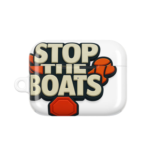 Bold Statement AirPod Case - Stop the Boats | Trendy Tech Accessory, Gift for Activists, Stylish Protection for Earbuds, Fun Phone [...]