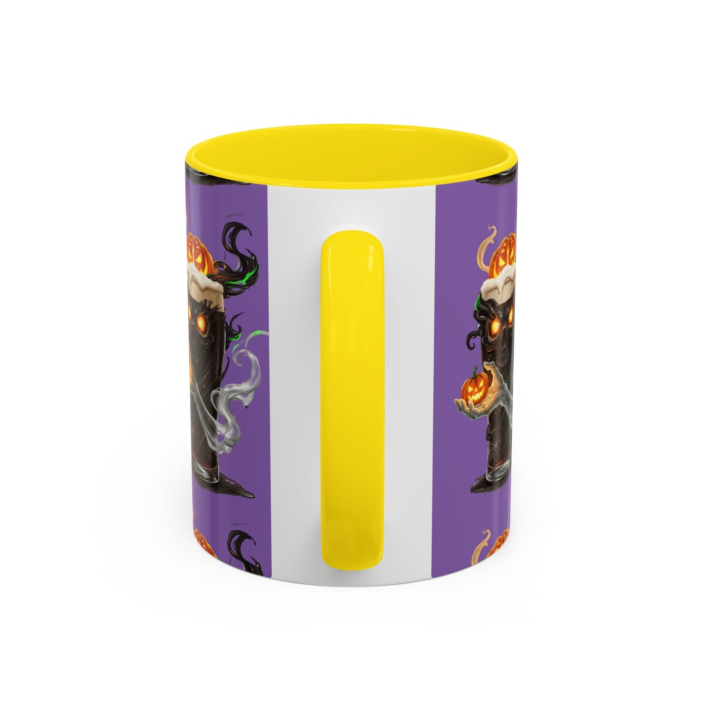 Halloween Skull Accent Coffee Mug - Spooky Drinkware for Fall, Halloween Parties, Home Decor, Gift for Goth Lovers, Skull Enthusiasts