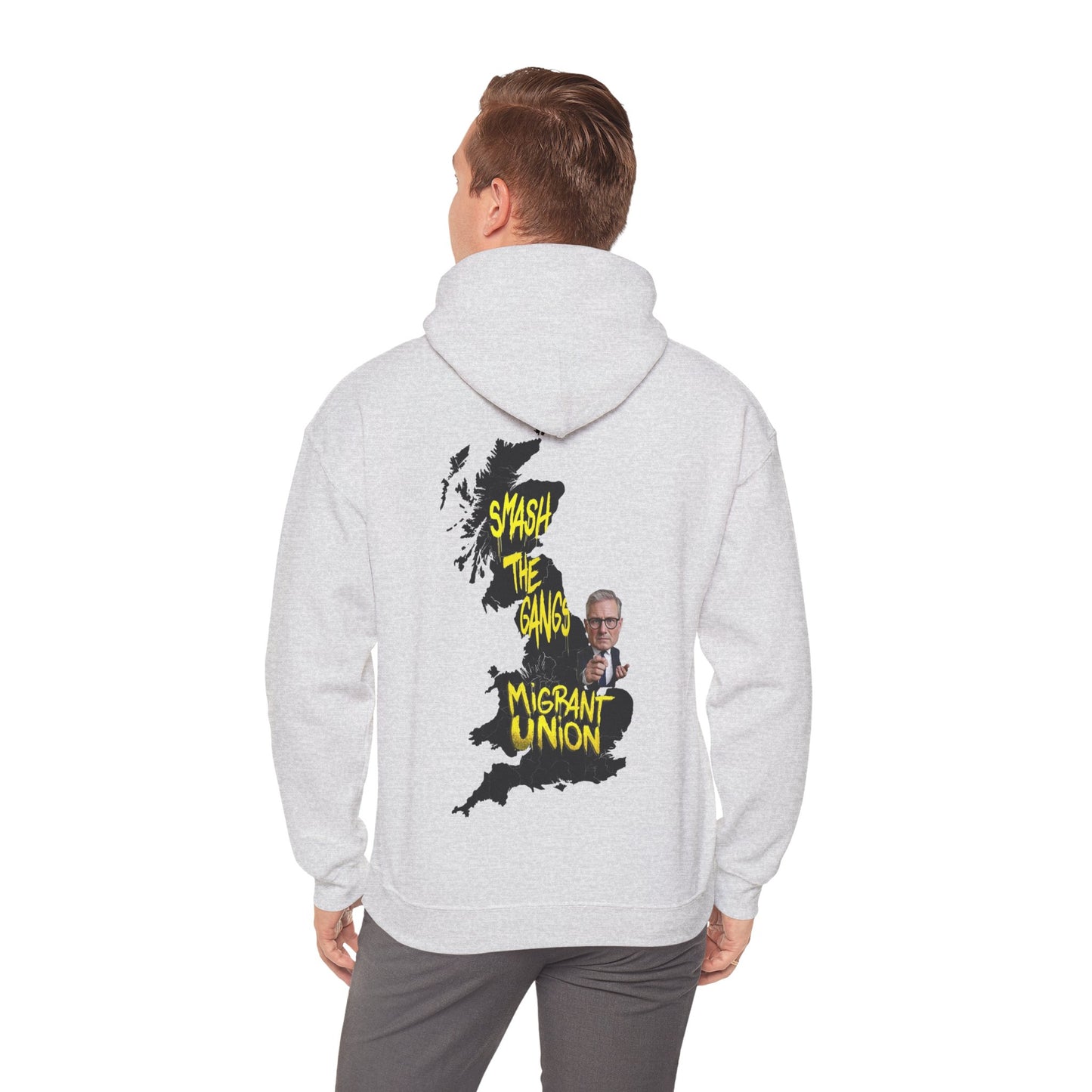 Migrant Union Hooded Sweatshirt, Unisex Sweatshirt, Cozy Layer, Activism Apparel, Streetwear, Gift for Protesters, Conscious Fashion