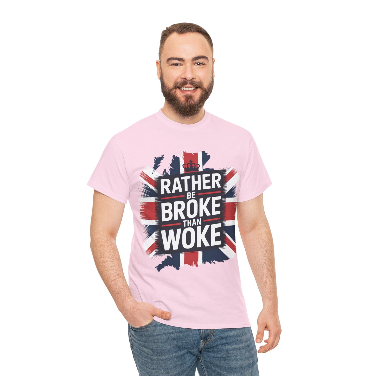 Broke vs. Woke Unisex Heavy Cotton Tee