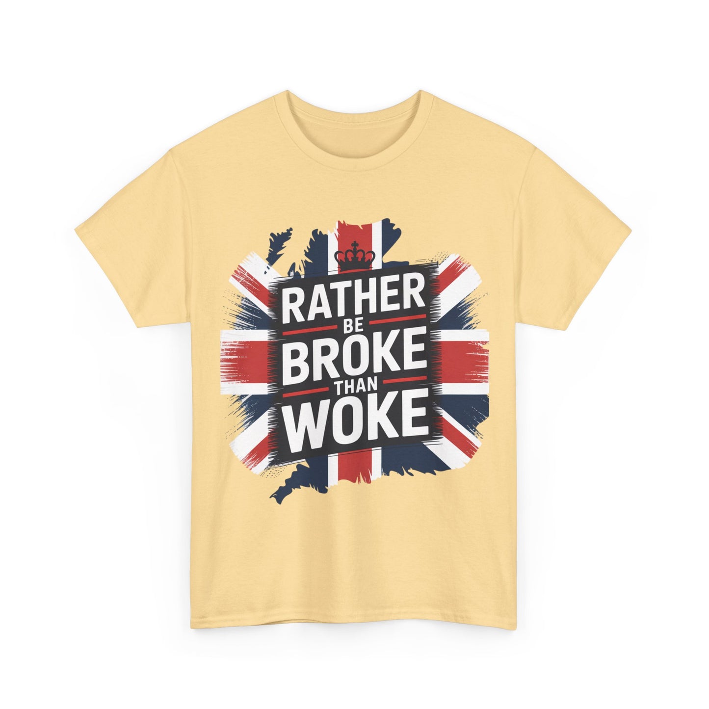 Broke vs. Woke Unisex Heavy Cotton Tee
