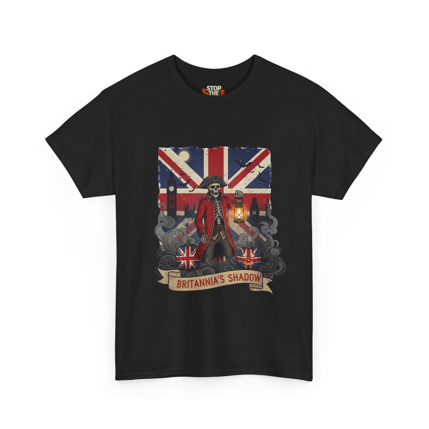 Stop the boats british patriot Halloween Unisex Heavy Cotton Tee