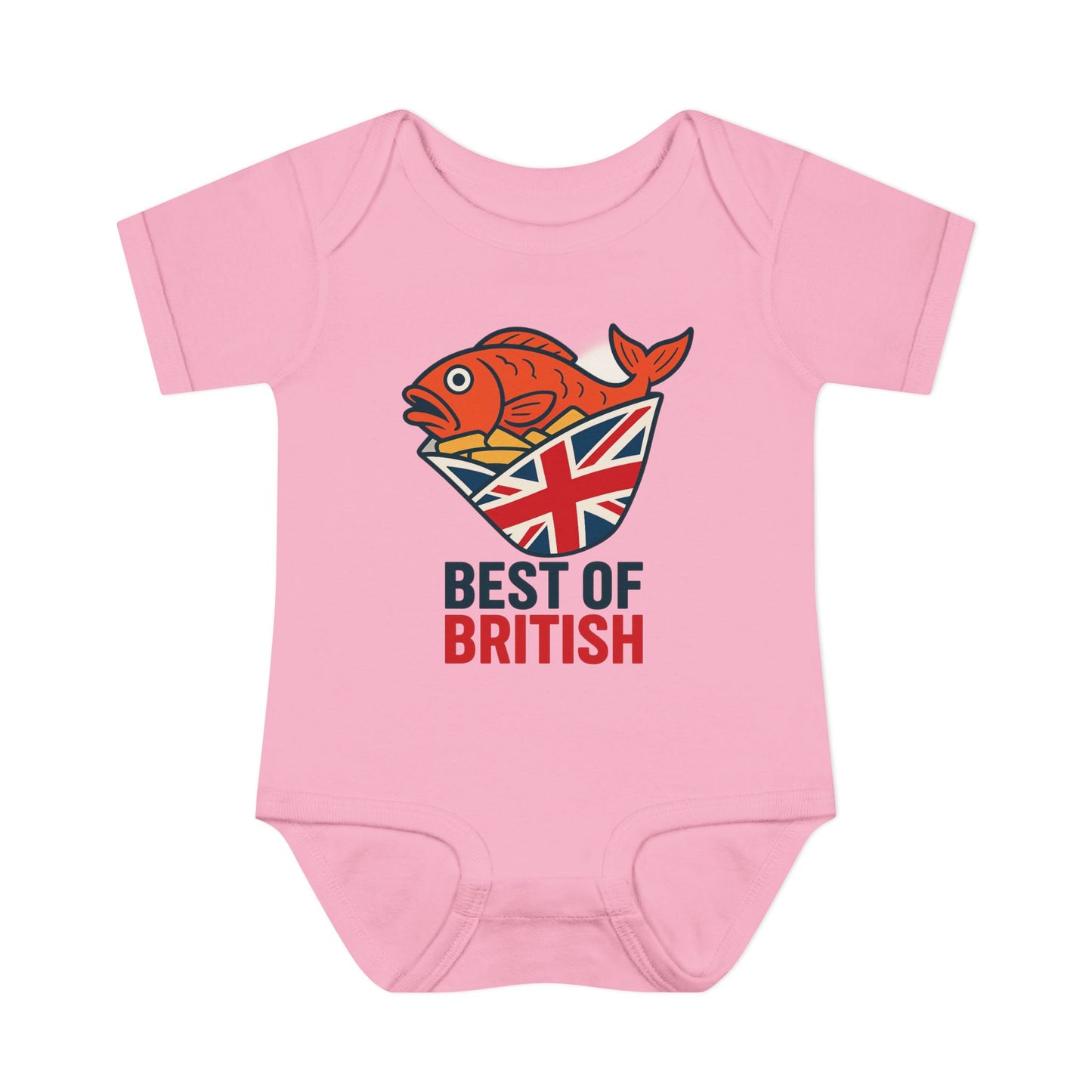 Fish & chips British Pride Baby Bodysuit, Cute Infant Outfit, Baby Shower Gift, British Culture Apparel, New Parent Essentials, Toddler Clothing
