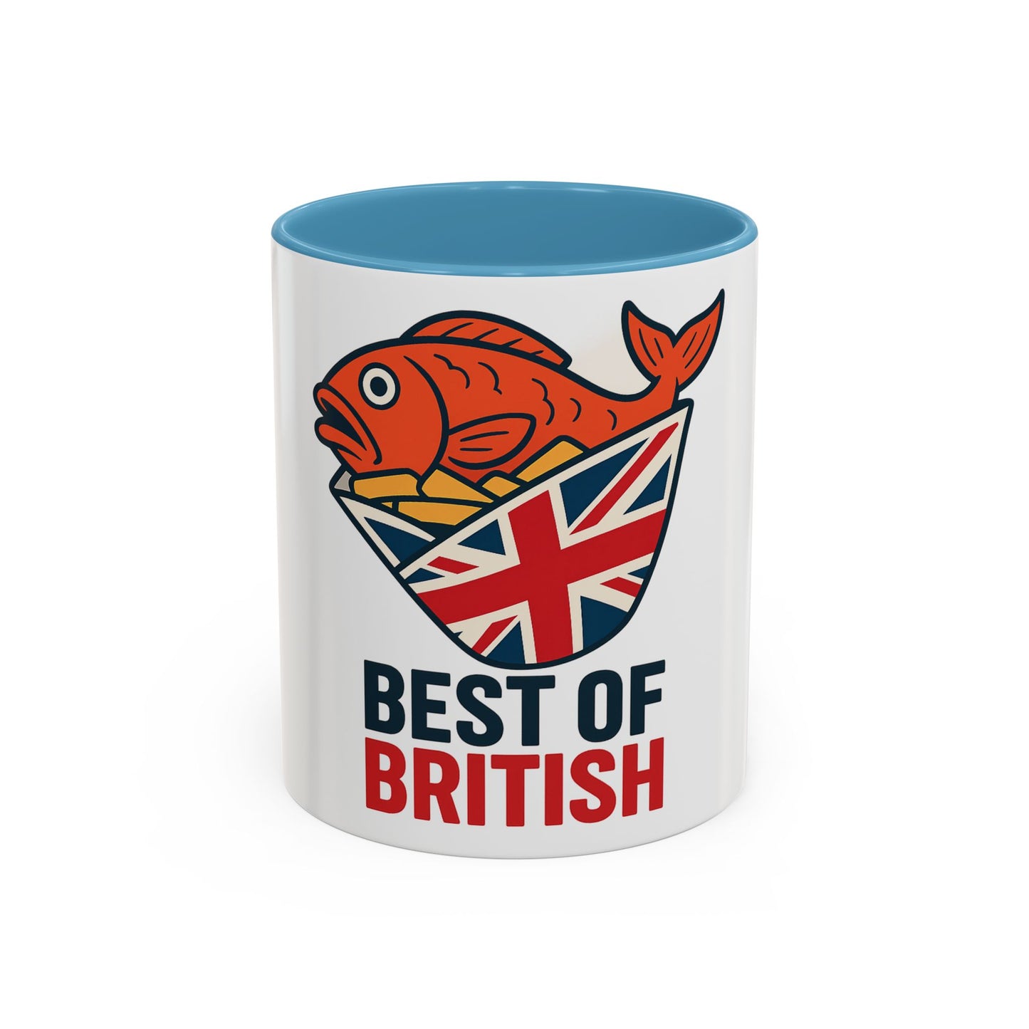 Best of British fish & chips Accent Coffee Mug - Fun Gift for Tea Lovers, Unique Kitchen Decor, Ideal for British Holidays, Collectible Coffee [...]