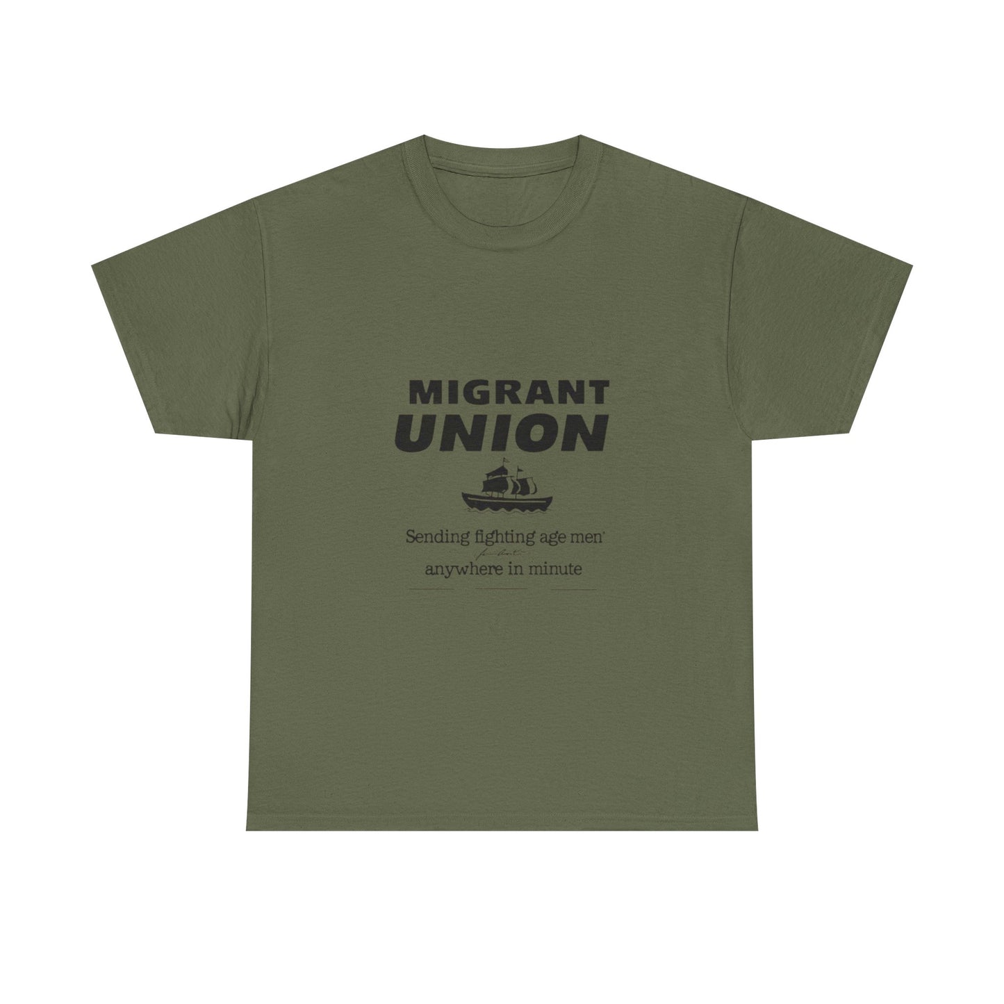 Migrant Union Graphic Tee - Casual Wear, Fundraising Events, Advocacy Apparel, Unisex Streetwear, Everyday Comfort