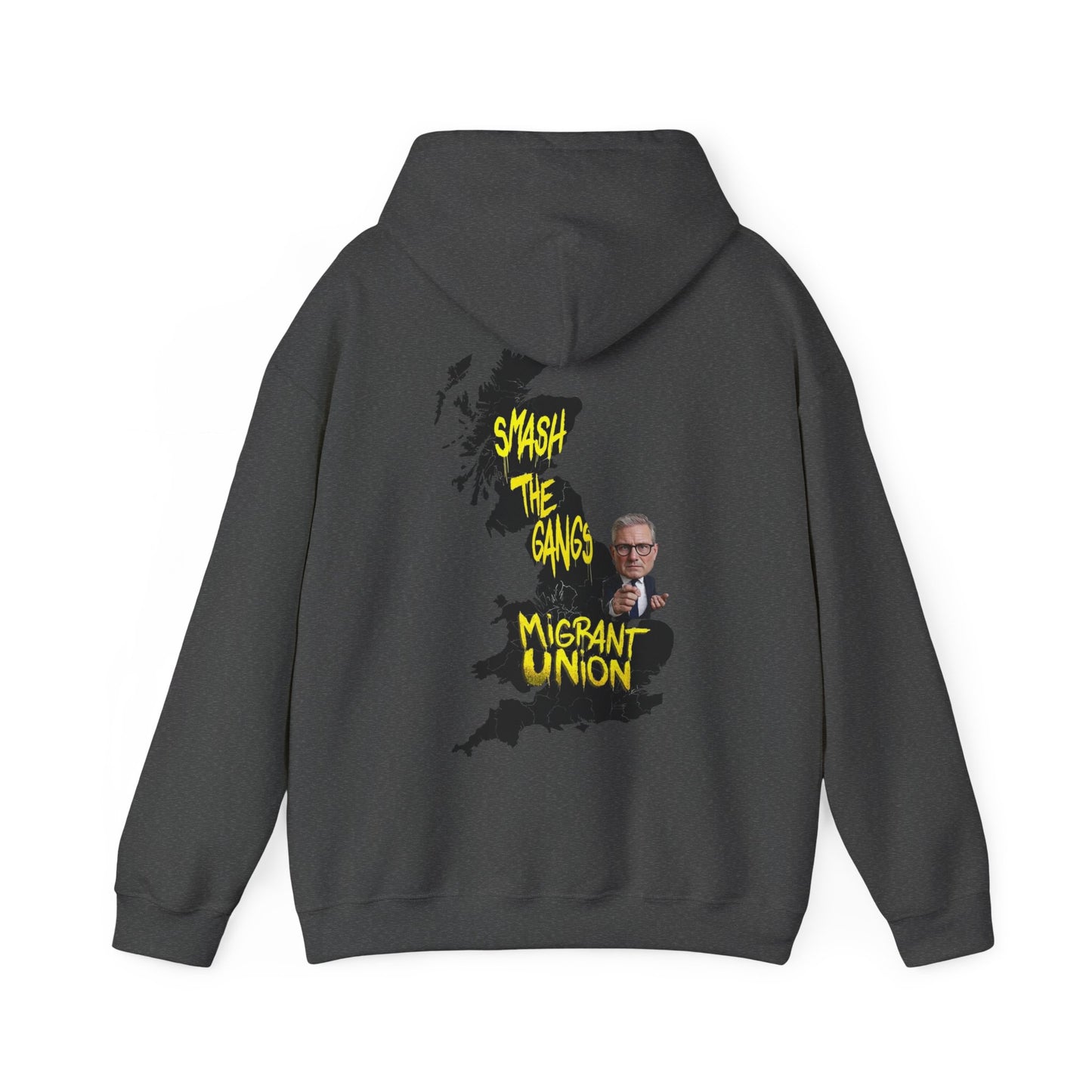 Migrant Union Hooded Sweatshirt, Unisex Sweatshirt, Cozy Layer, Activism Apparel, Streetwear, Gift for Protesters, Conscious Fashion