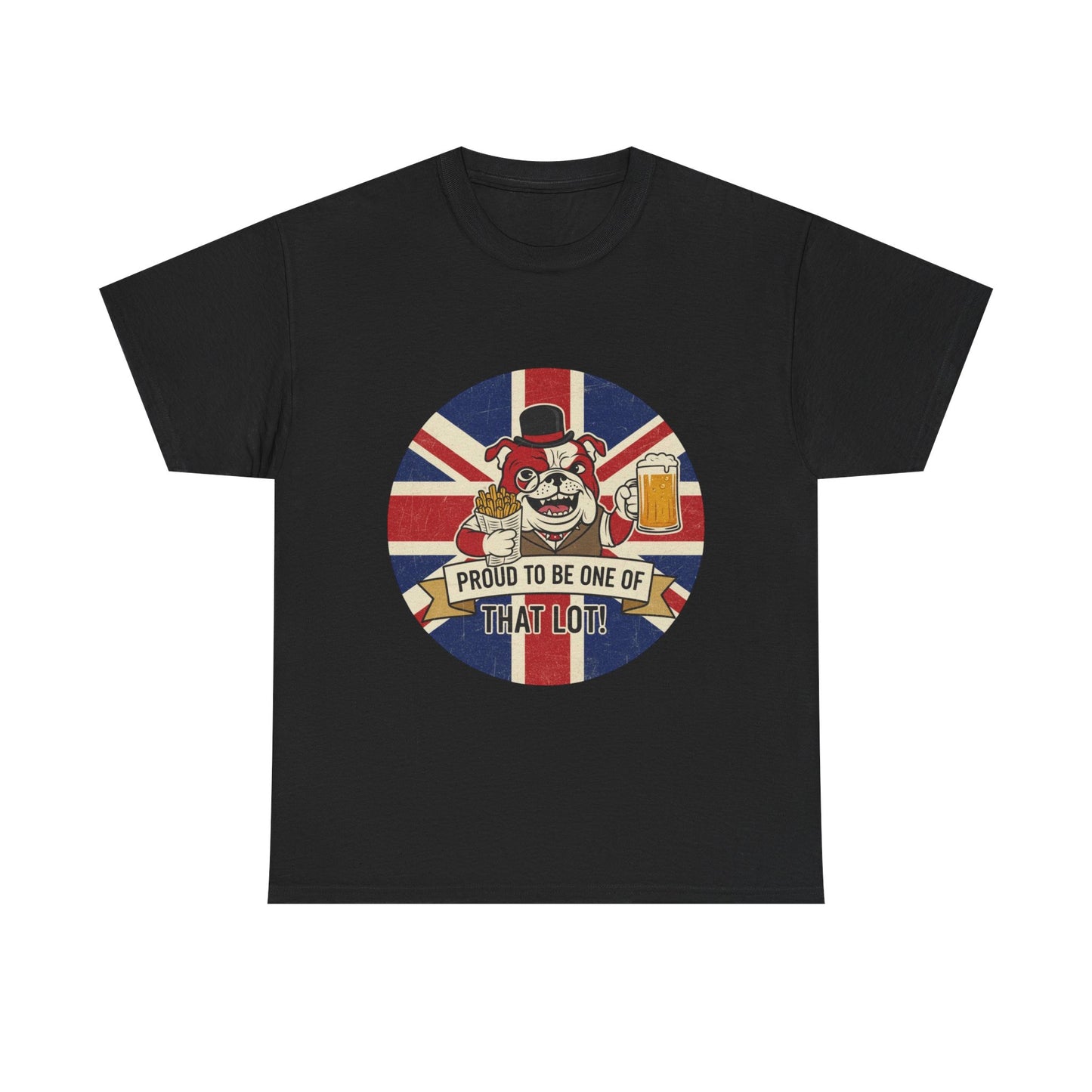 British  bulldog patriot satire cool design Unisex Heavy Cotton Tee shirt all sizes