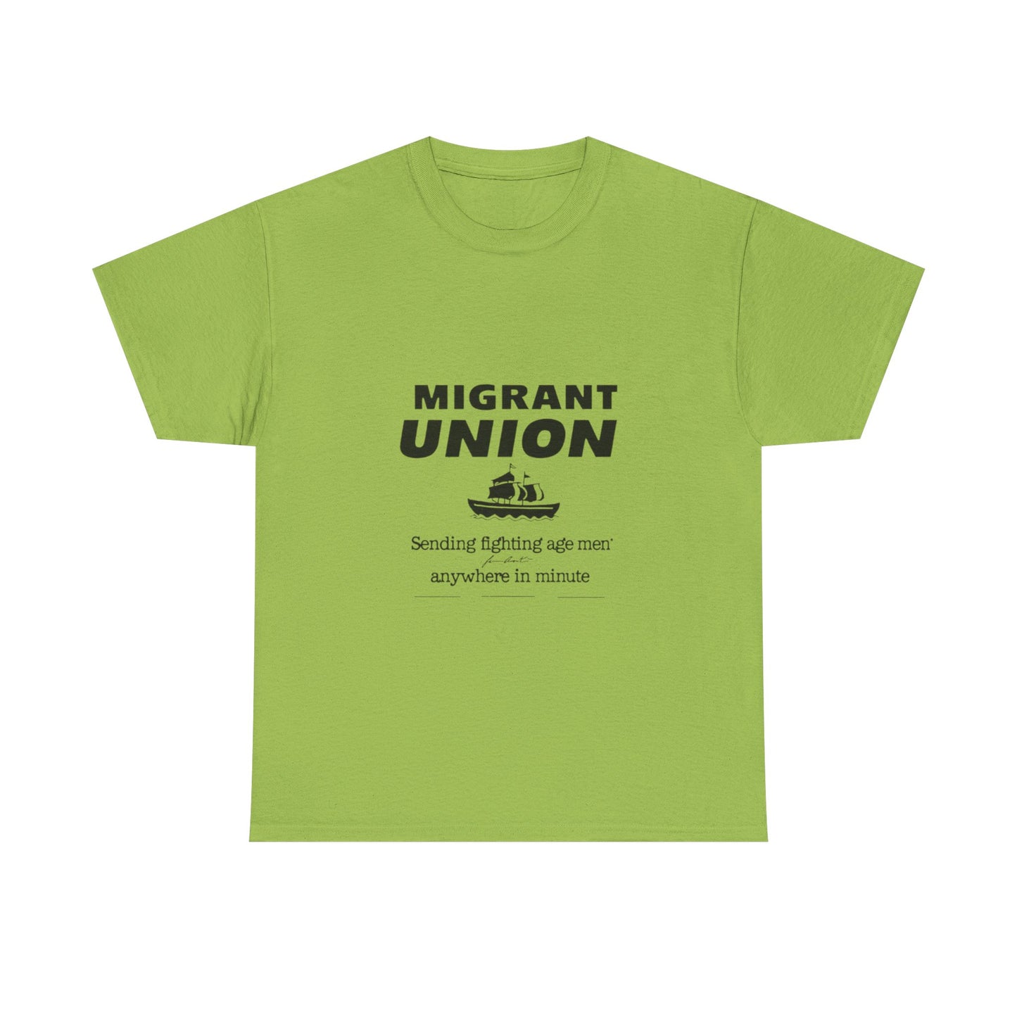 Migrant Union Graphic Tee - Casual Wear, Fundraising Events, Advocacy Apparel, Unisex Streetwear, Everyday Comfort