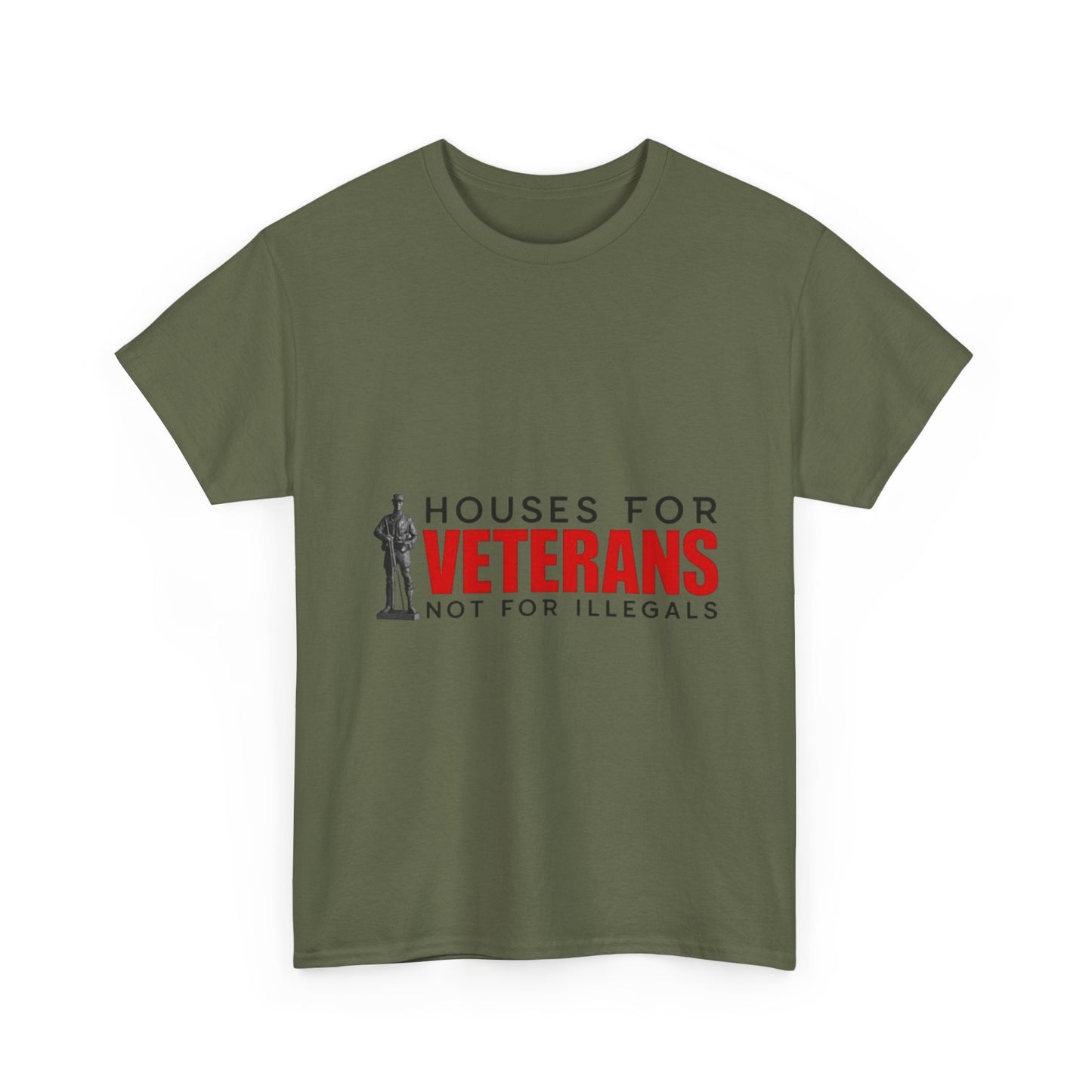 Unisex Heavy Cotton Tee - 'Houses for Veterans' Statement Shirt for Supporters, Patriotic Gifts, Veteran Advocacy Apparel, Everyday [...]