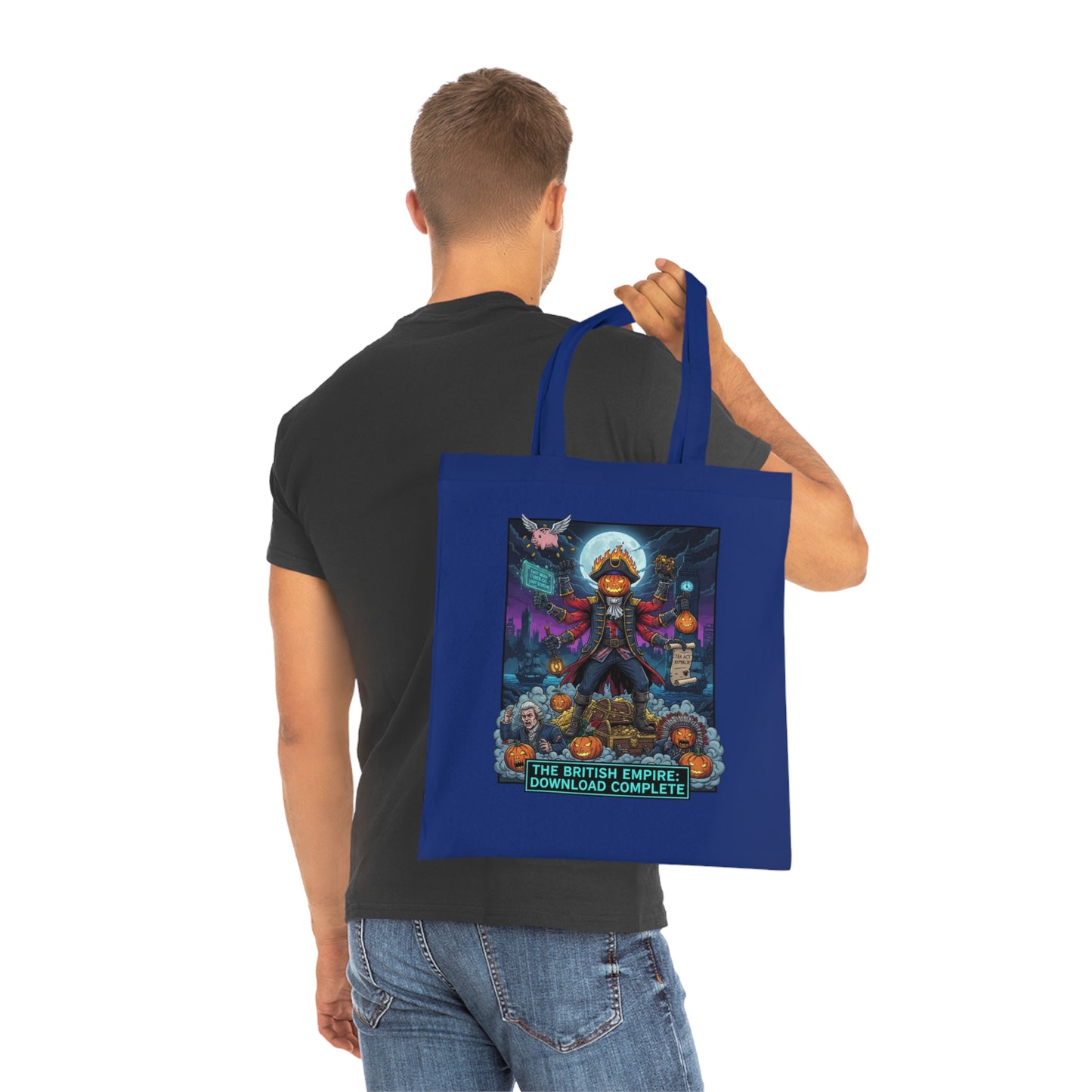Unique Graphic Cotton Tote Bag - Eco-Friendly Shopping, Art Lover Gift, Market Bag, Beach Tote, Customizable Design