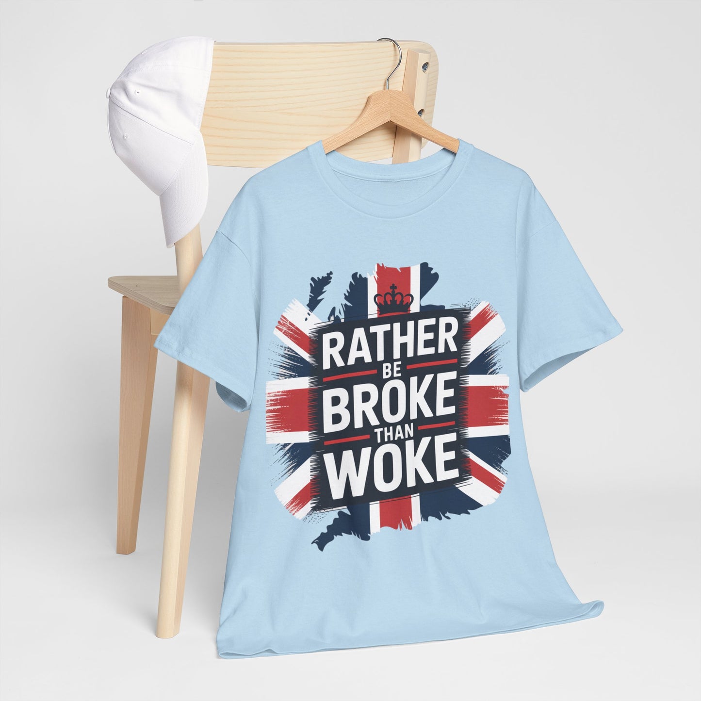 Broke vs. Woke Unisex Heavy Cotton Tee