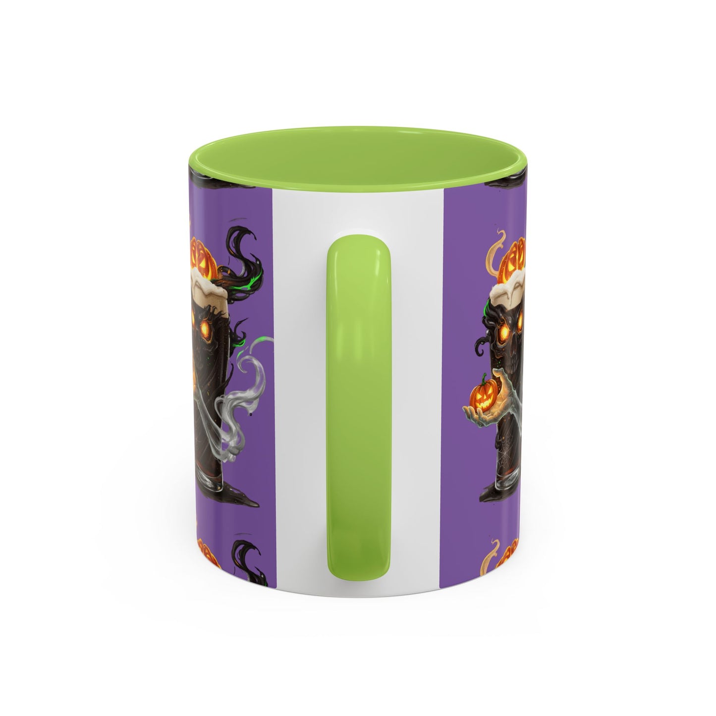 Halloween Skull Accent Coffee Mug - Spooky Drinkware for Fall, Halloween Parties, Home Decor, Gift for Goth Lovers, Skull Enthusiasts