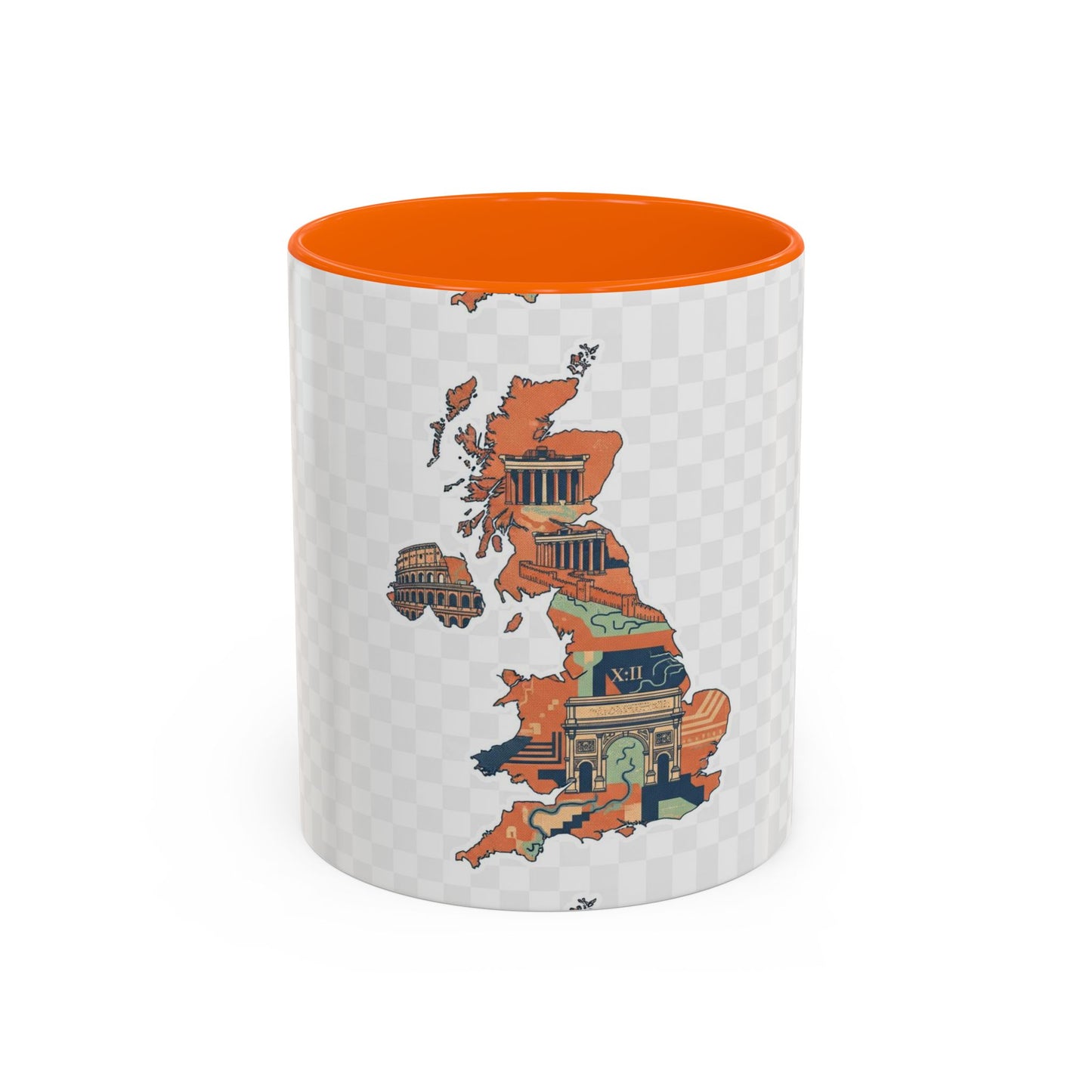 British Landmarks Accent Coffee Mug | Travel Gift, Home Decor, Coffee Lover, Souvenir, Unique Design