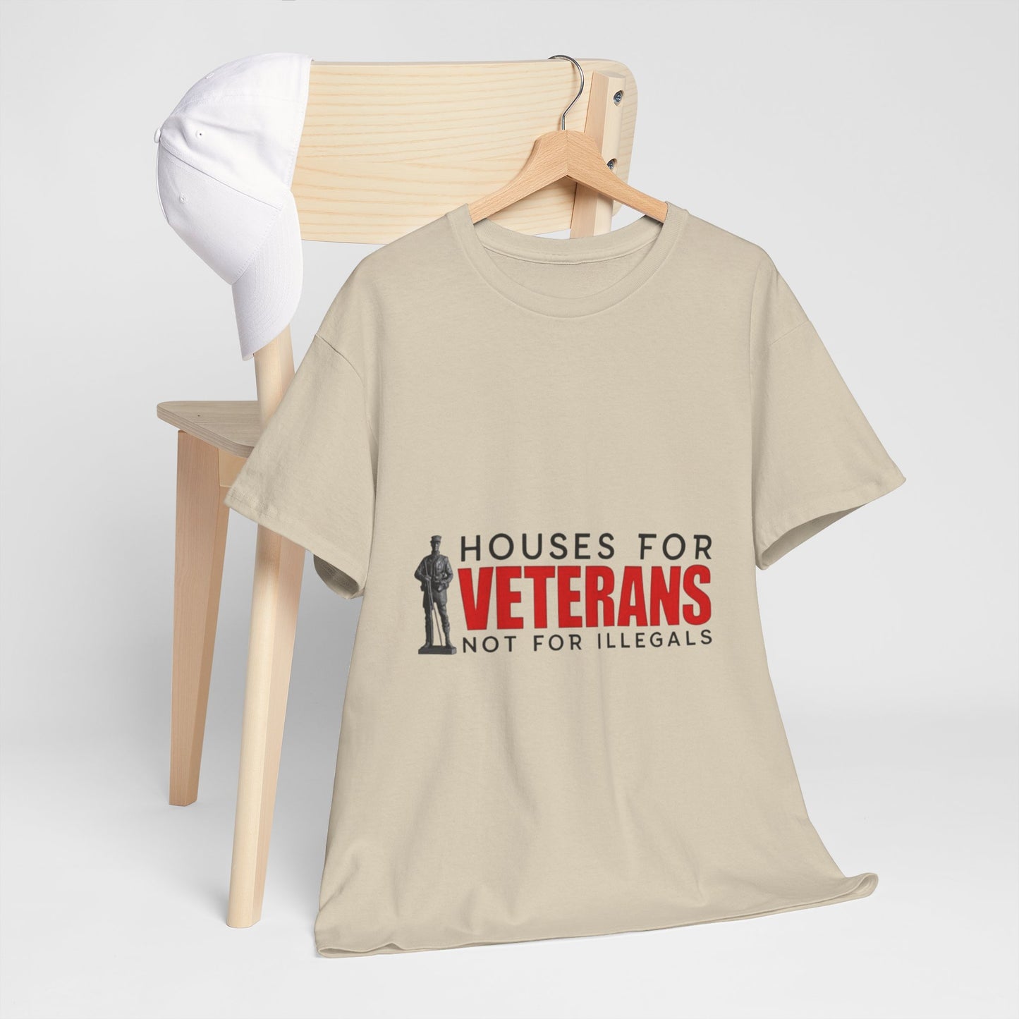 Unisex Heavy Cotton Tee - 'Houses for Veterans' Statement Shirt for Supporters, Patriotic Gifts, Veteran Advocacy Apparel, Everyday [...]