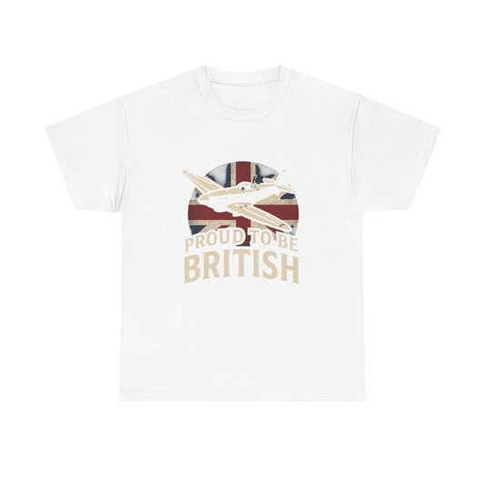 Proud to Be British Tee, Unisex Cotton Shirt, British Pride Apparel, Perfect for Gifting, Ideal for Celebrations, Casual Wear
