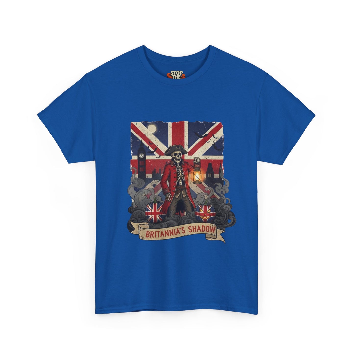Stop the boats british patriot Halloween Unisex Heavy Cotton Tee