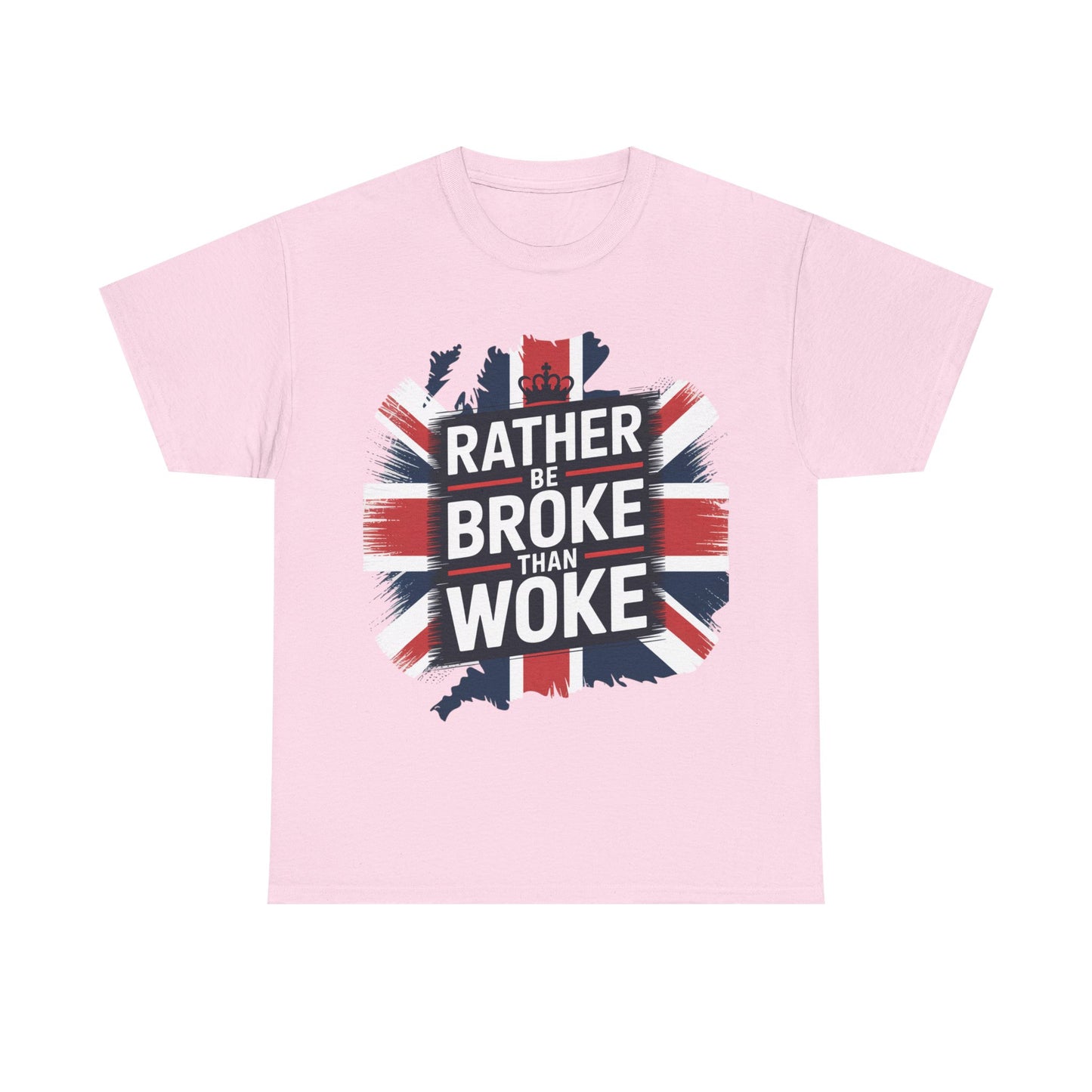 Broke vs. Woke Unisex Heavy Cotton Tee