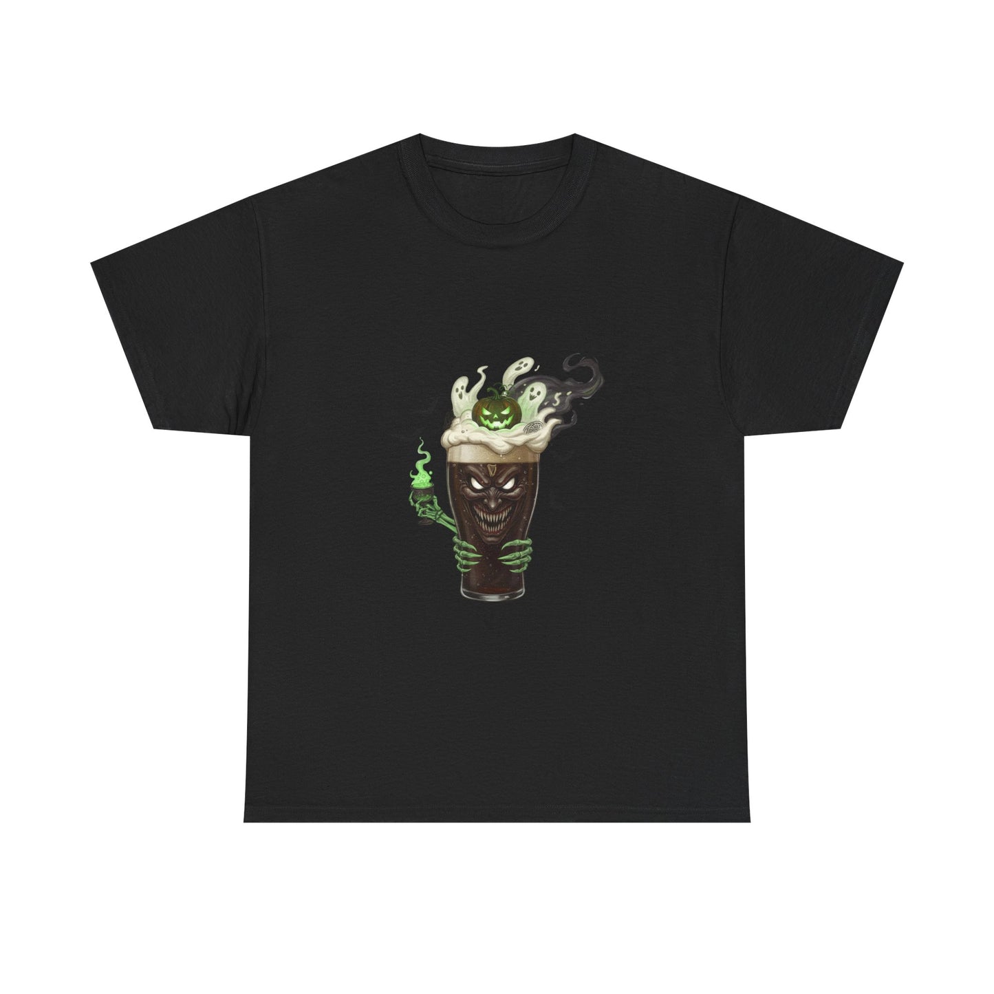 Guiness halloween Artistic Unisex Tee featuring Eco-Themed Design, Perfect for Casual Wear, Gift for Nature Lovers, Eco-Conscious Apparel, Earth Day