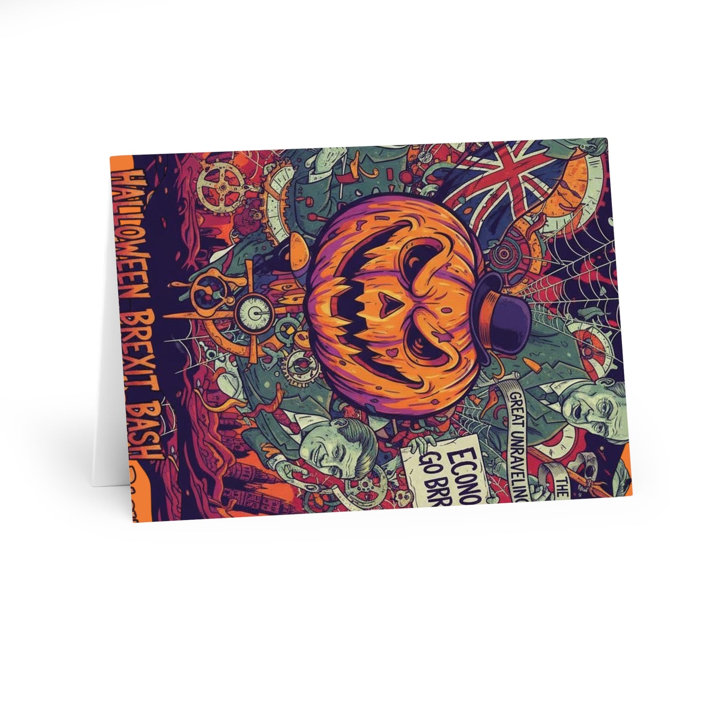 Halloween British satire patriot cards -  Greeting Cards, Spooky Cards for Halloween, Fun Cards for Parties, Unique Cards for Friends, Halloween Decor