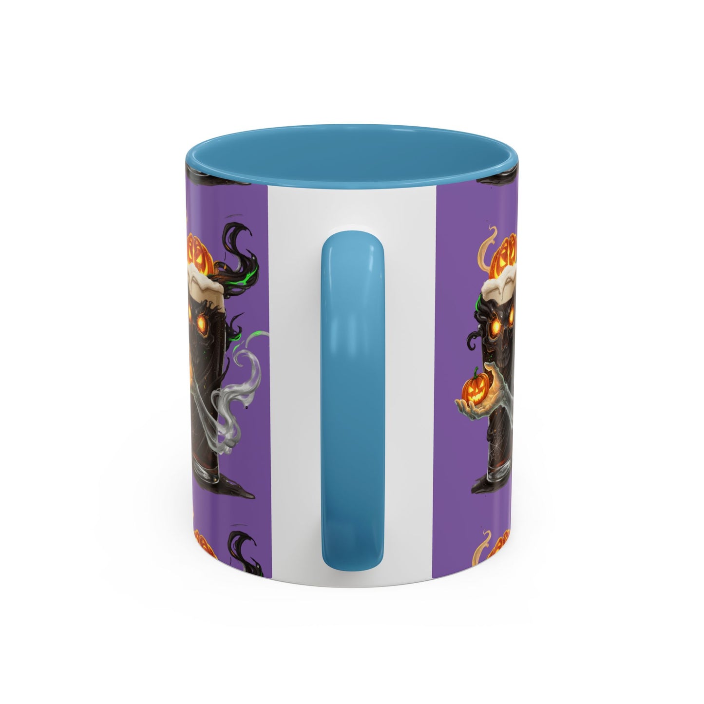 Halloween Skull Accent Coffee Mug - Spooky Drinkware for Fall, Halloween Parties, Home Decor, Gift for Goth Lovers, Skull Enthusiasts