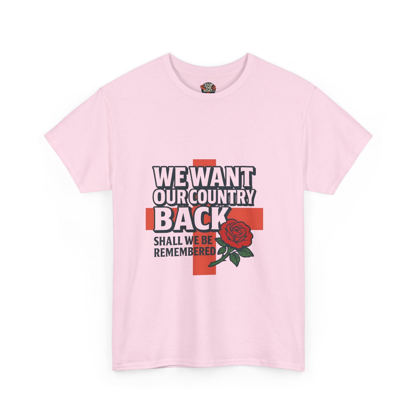 Unisex Heavy Cotton Tee - We Want Our Country Back, Casual Statement Tee, Proud Heritage Shirt, Comfortable Everyday Wear, Gift for [...]