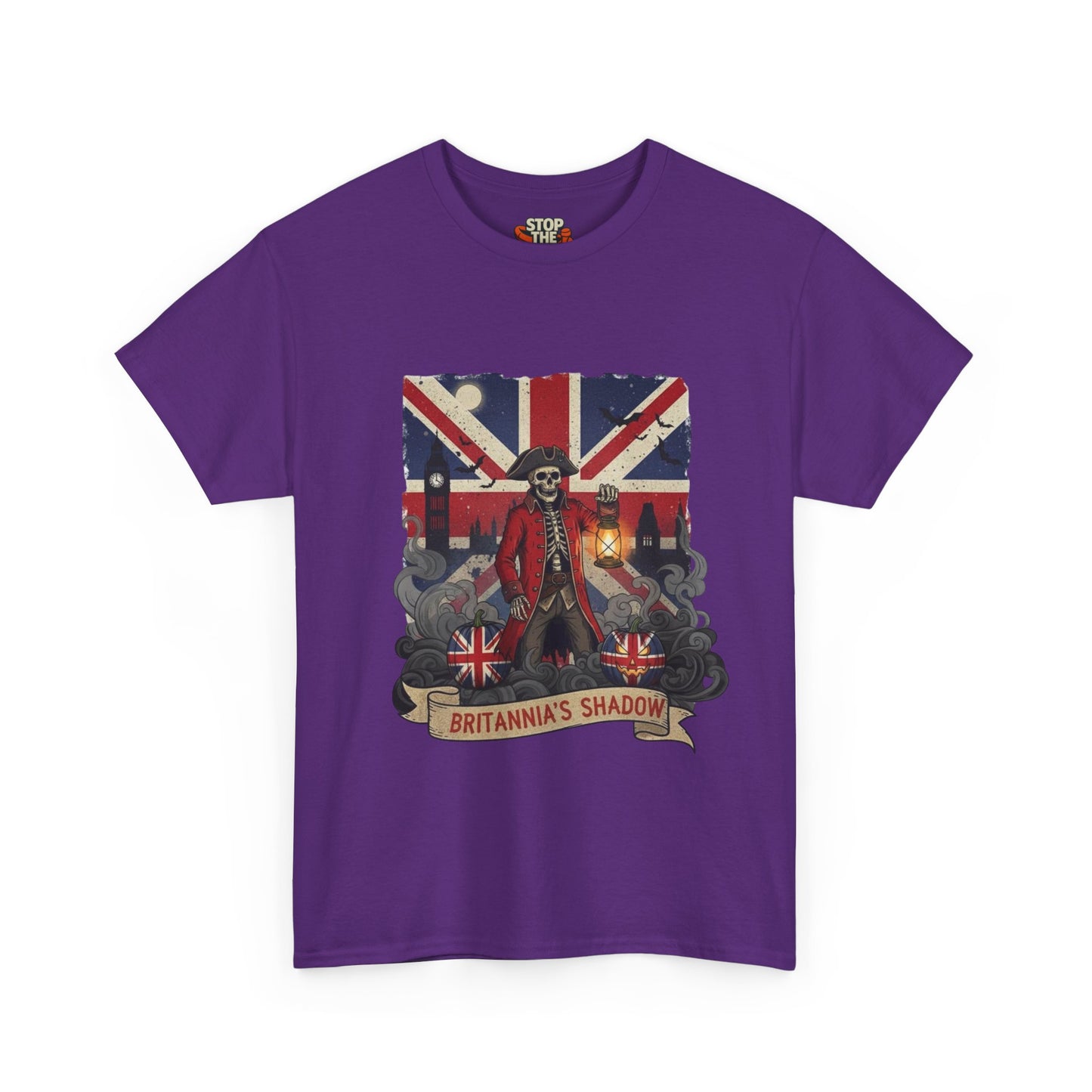 Stop the boats british patriot Halloween Unisex Heavy Cotton Tee