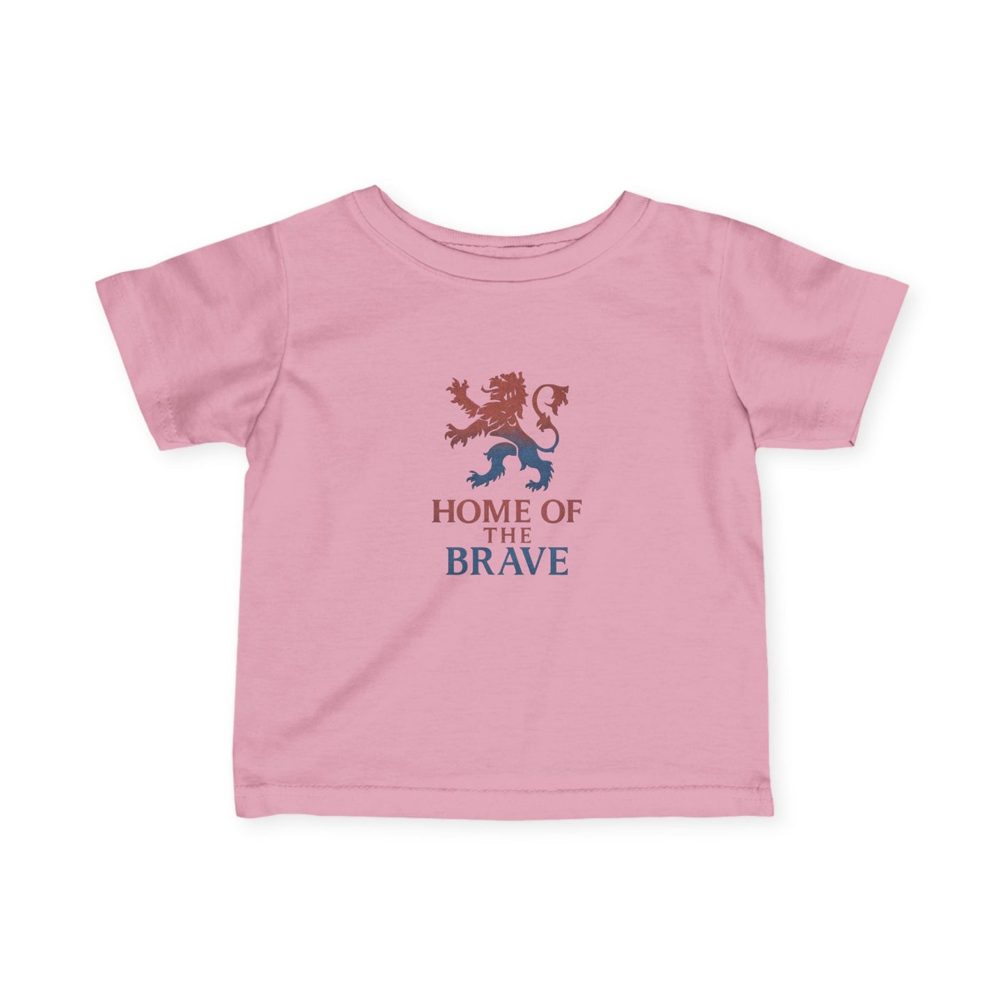 Patriotic Infant Tee - Home of the Brave, Baby Shirt, Toddler T-Shirt, Kids Pride Apparel, 4th of July Outfit, Gift for New Parents