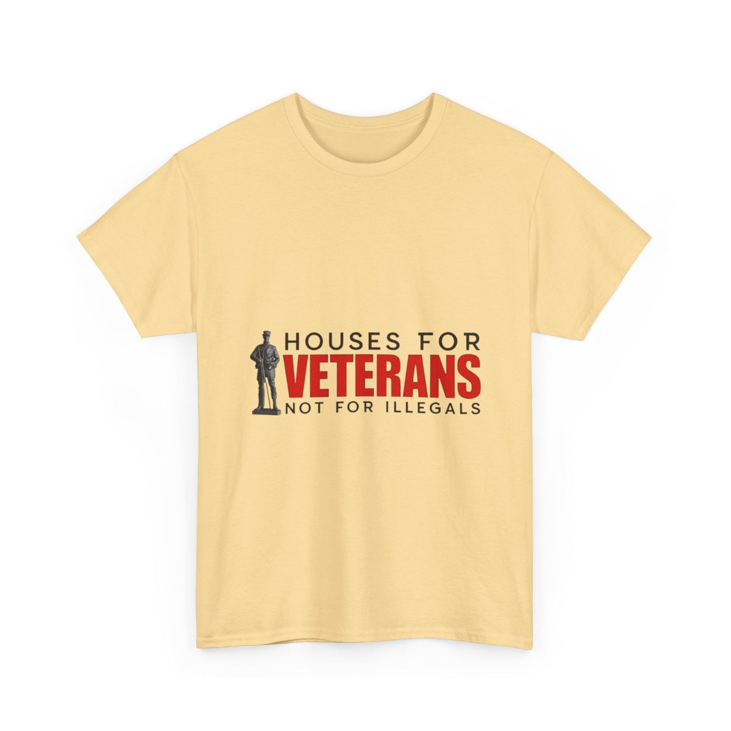 Unisex Heavy Cotton Tee - 'Houses for Veterans' Statement Shirt for Supporters, Patriotic Gifts, Veteran Advocacy Apparel, Everyday [...]