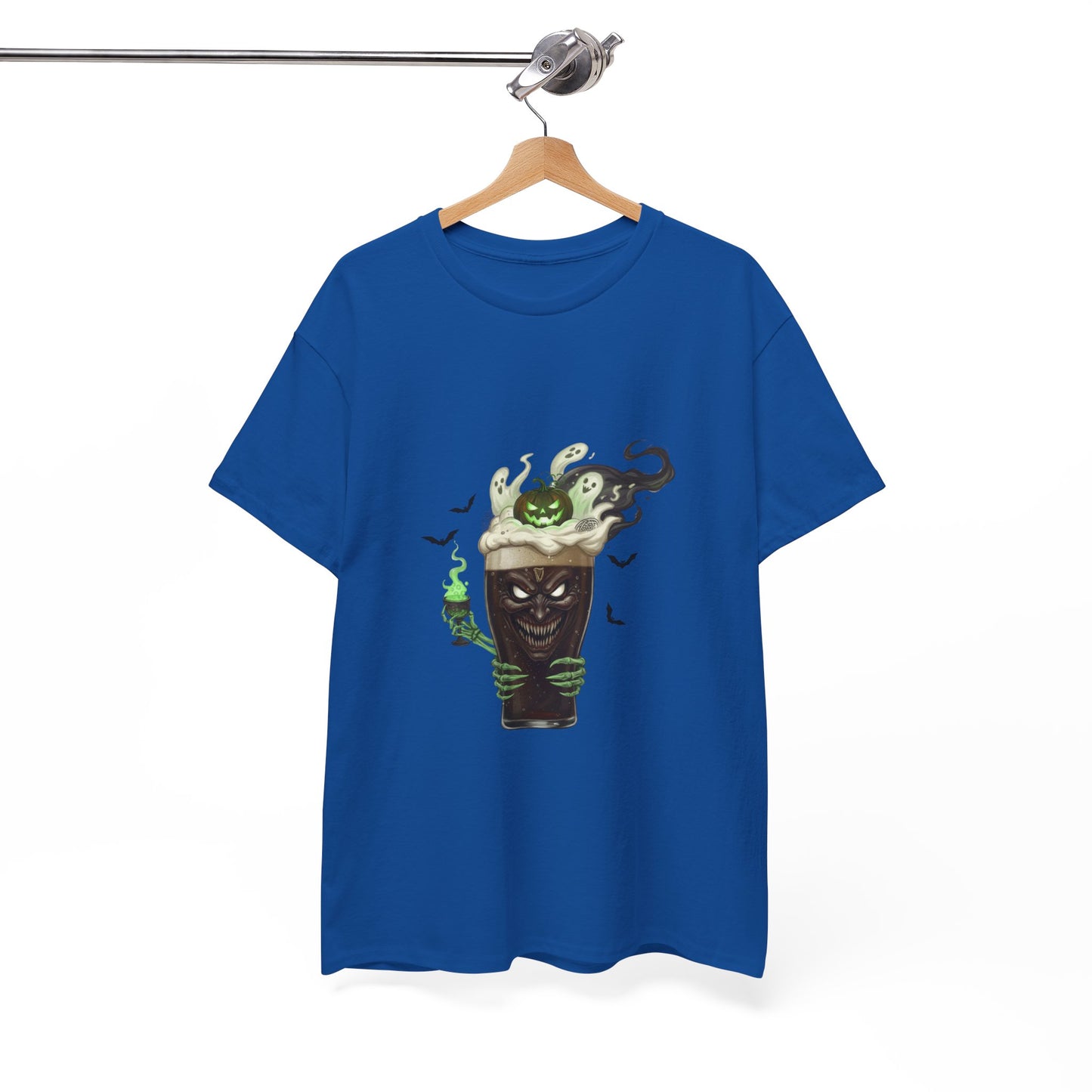 Guiness halloween Artistic Unisex Tee featuring Eco-Themed Design, Perfect for Casual Wear, Gift for Nature Lovers, Eco-Conscious Apparel, Earth Day