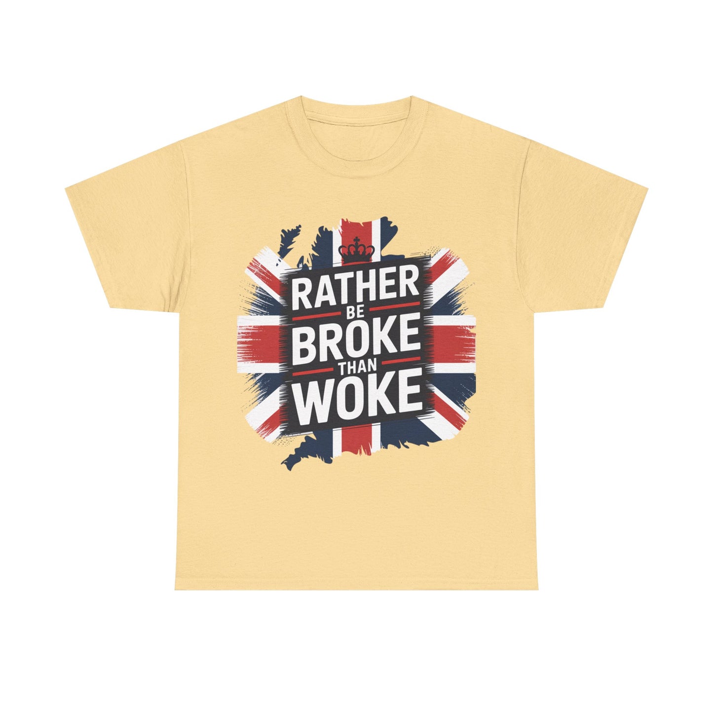 Broke vs. Woke Unisex Heavy Cotton Tee