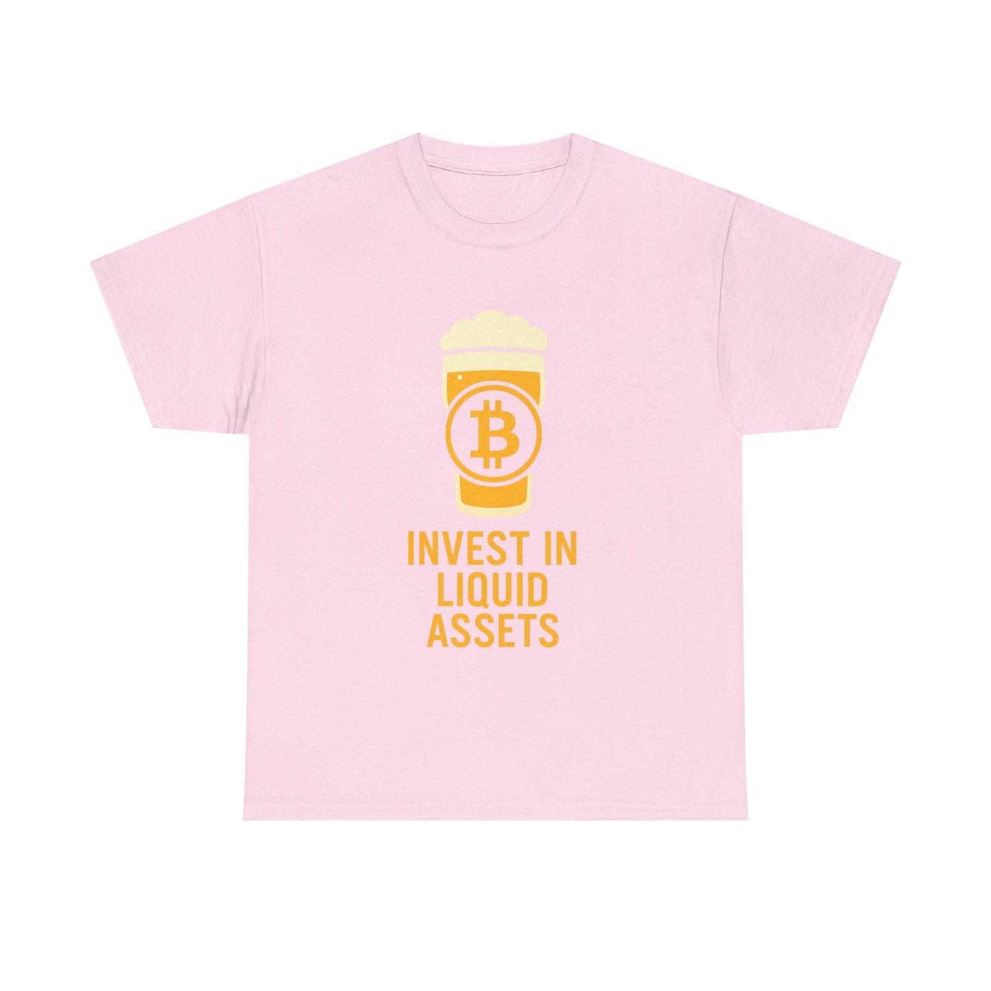 Bitcoin liquid assets Investment Unisex Heavy Cotton Tee, Crypto Shirt, Financial Humor Tee, Gift for Investors, Funny Bitcoin Apparel