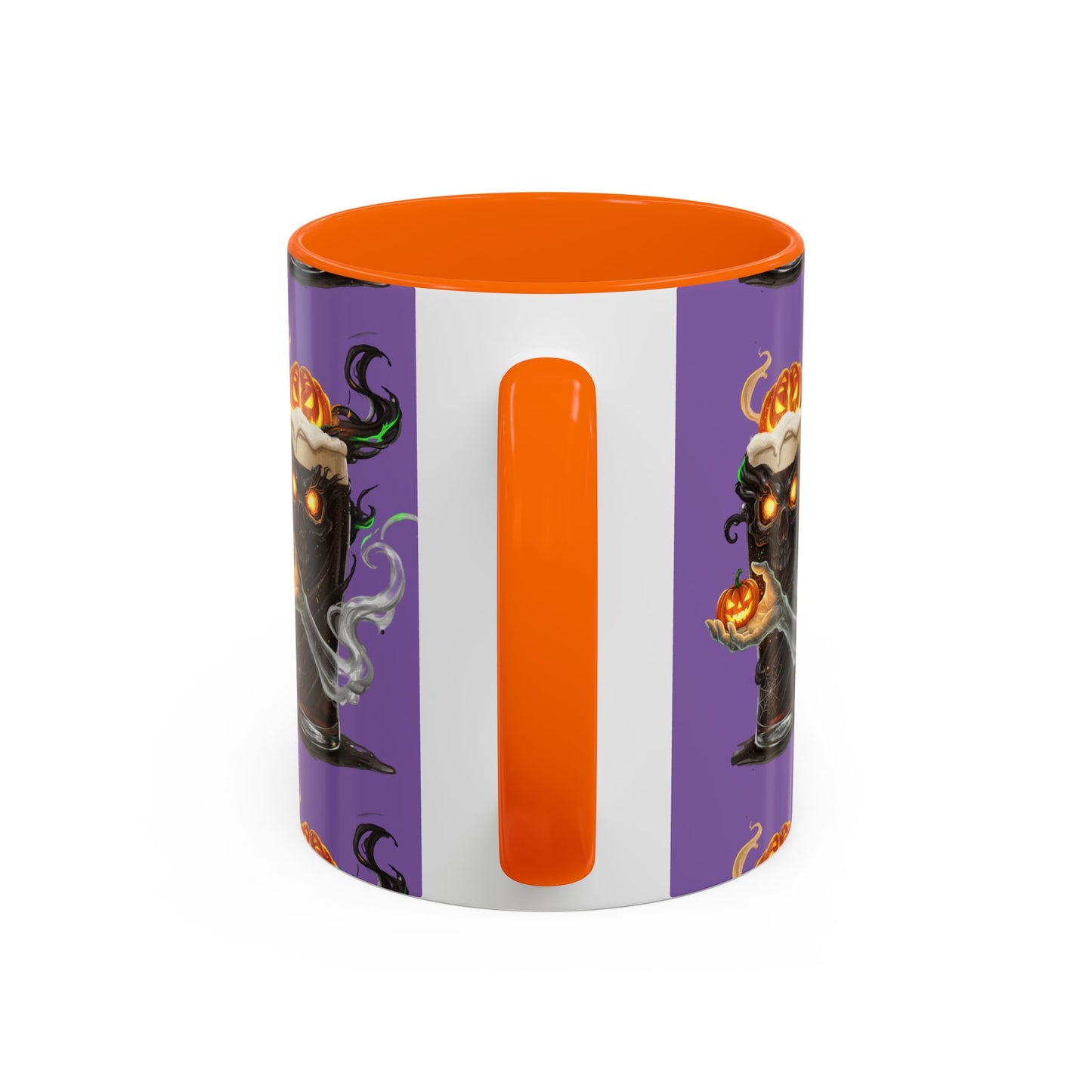 Halloween Skull Accent Coffee Mug - Spooky Drinkware for Fall, Halloween Parties, Home Decor, Gift for Goth Lovers, Skull Enthusiasts