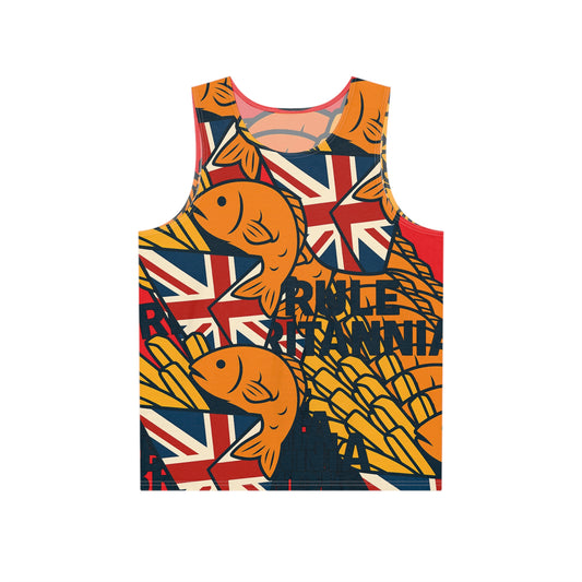 Fish & chips multi design by stoptheboat Men's Tank (AOP)