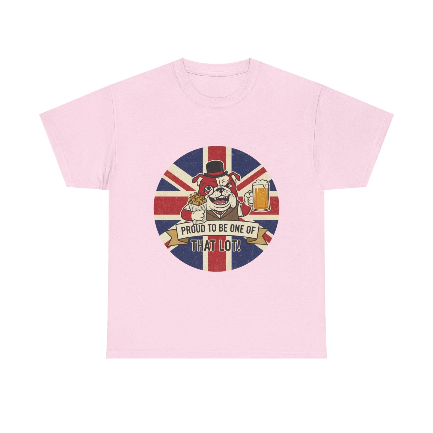 British  bulldog patriot satire cool design Unisex Heavy Cotton Tee shirt all sizes
