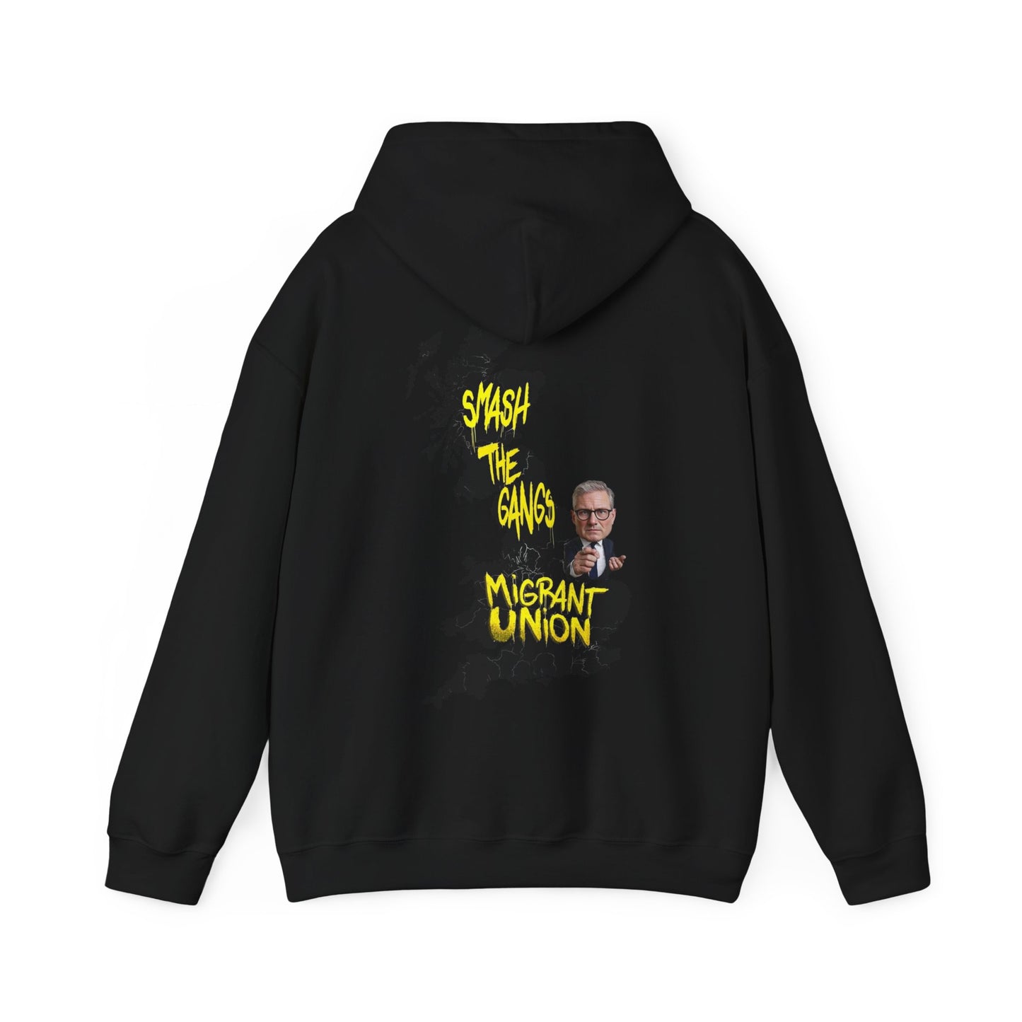 Migrant Union Hooded Sweatshirt, Unisex Sweatshirt, Cozy Layer, Activism Apparel, Streetwear, Gift for Protesters, Conscious Fashion