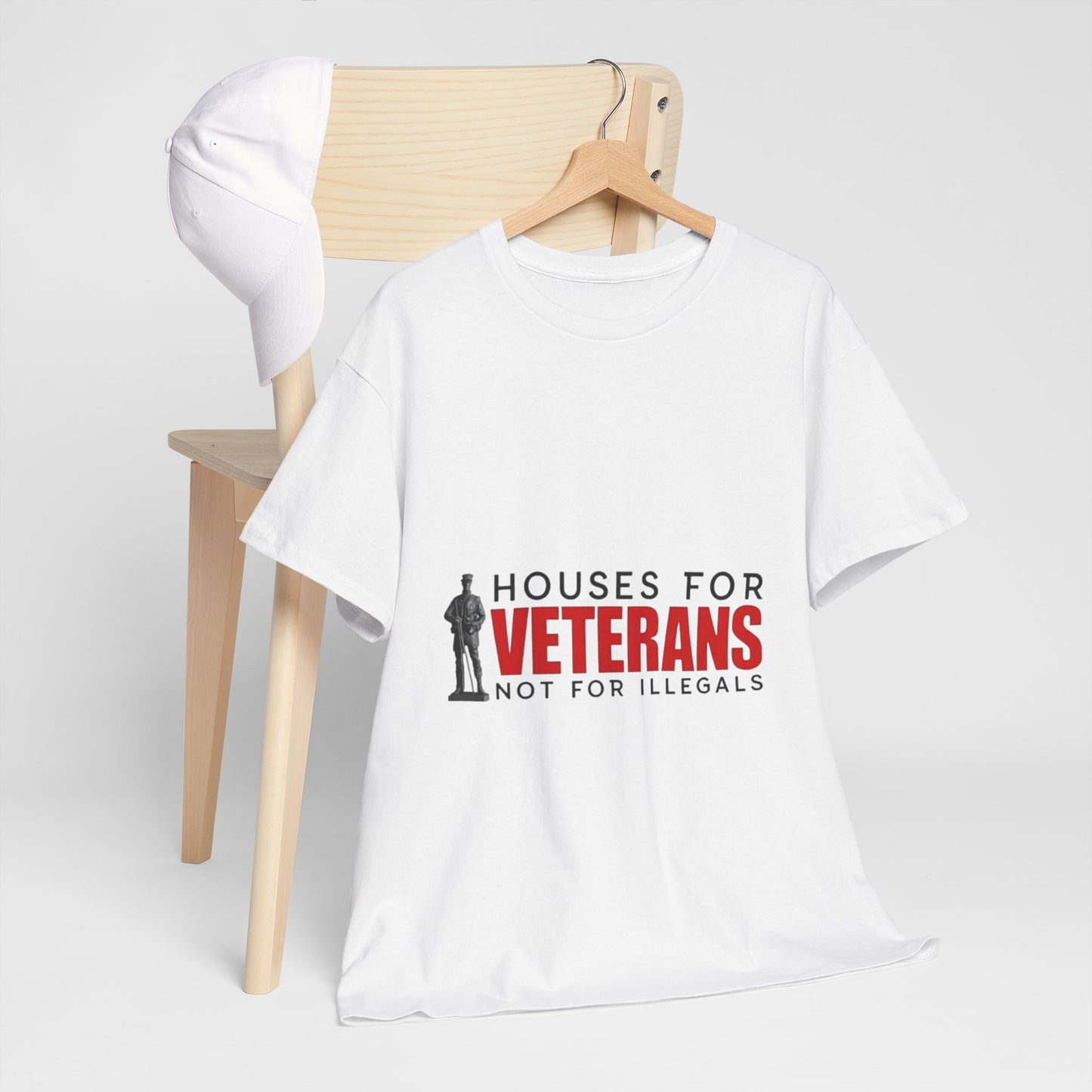 Unisex Heavy Cotton Tee - 'Houses for Veterans' Statement Shirt for Supporters, Patriotic Gifts, Veteran Advocacy Apparel, Everyday [...]