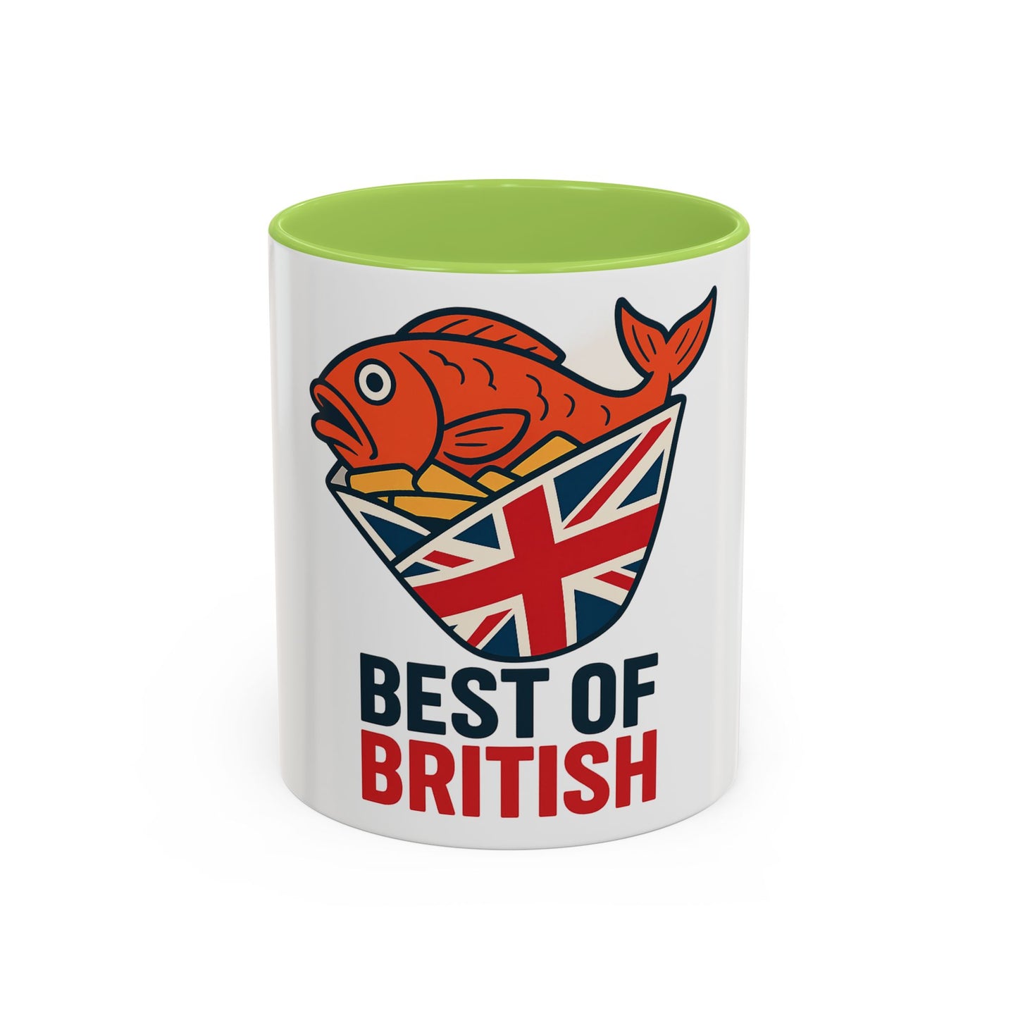 Best of British fish & chips Accent Coffee Mug - Fun Gift for Tea Lovers, Unique Kitchen Decor, Ideal for British Holidays, Collectible Coffee [...]