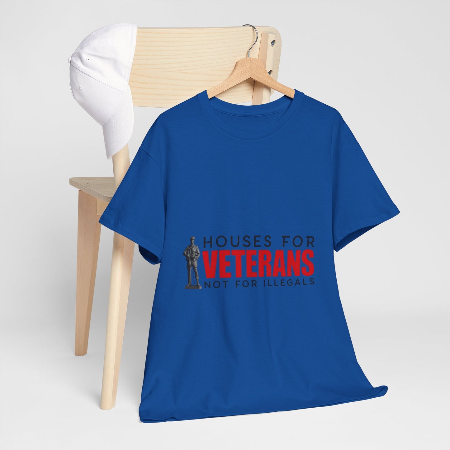 Unisex Heavy Cotton Tee - 'Houses for Veterans' Statement Shirt for Supporters, Patriotic Gifts, Veteran Advocacy Apparel, Everyday [...]