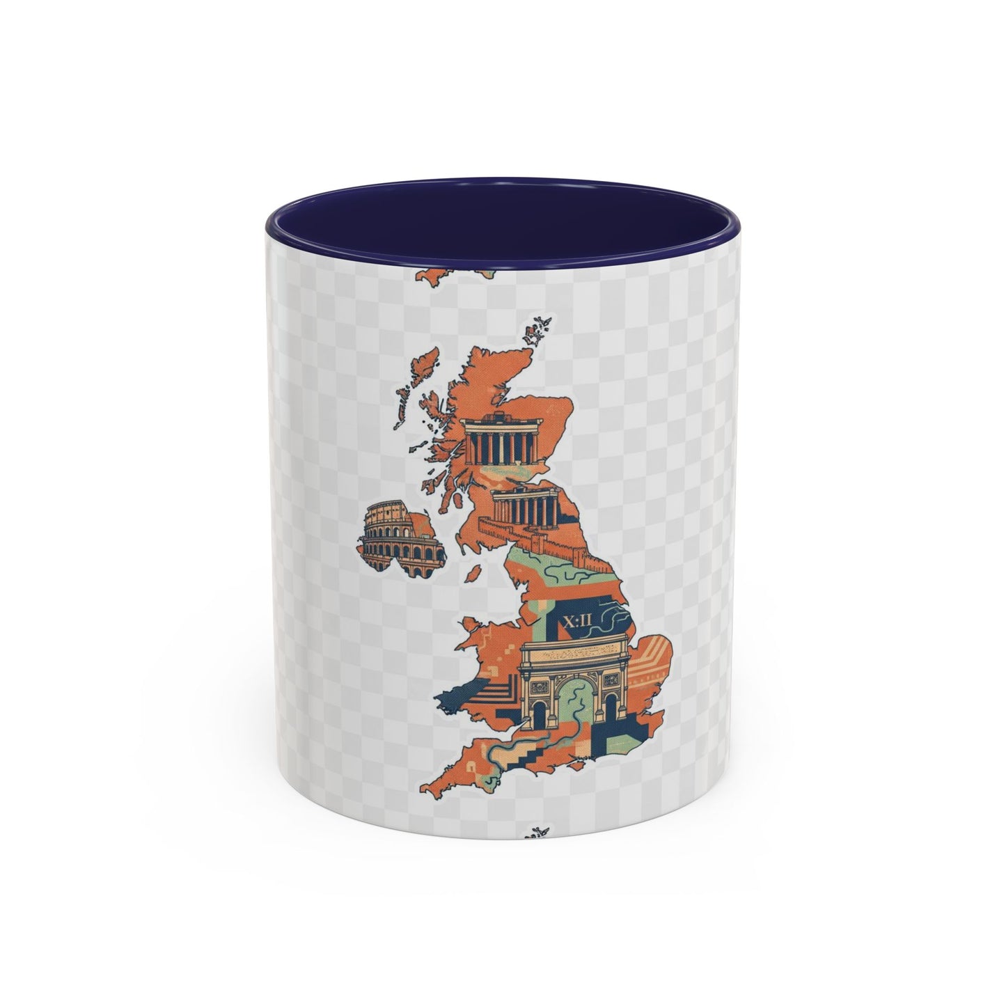 British Landmarks Accent Coffee Mug | Travel Gift, Home Decor, Coffee Lover, Souvenir, Unique Design